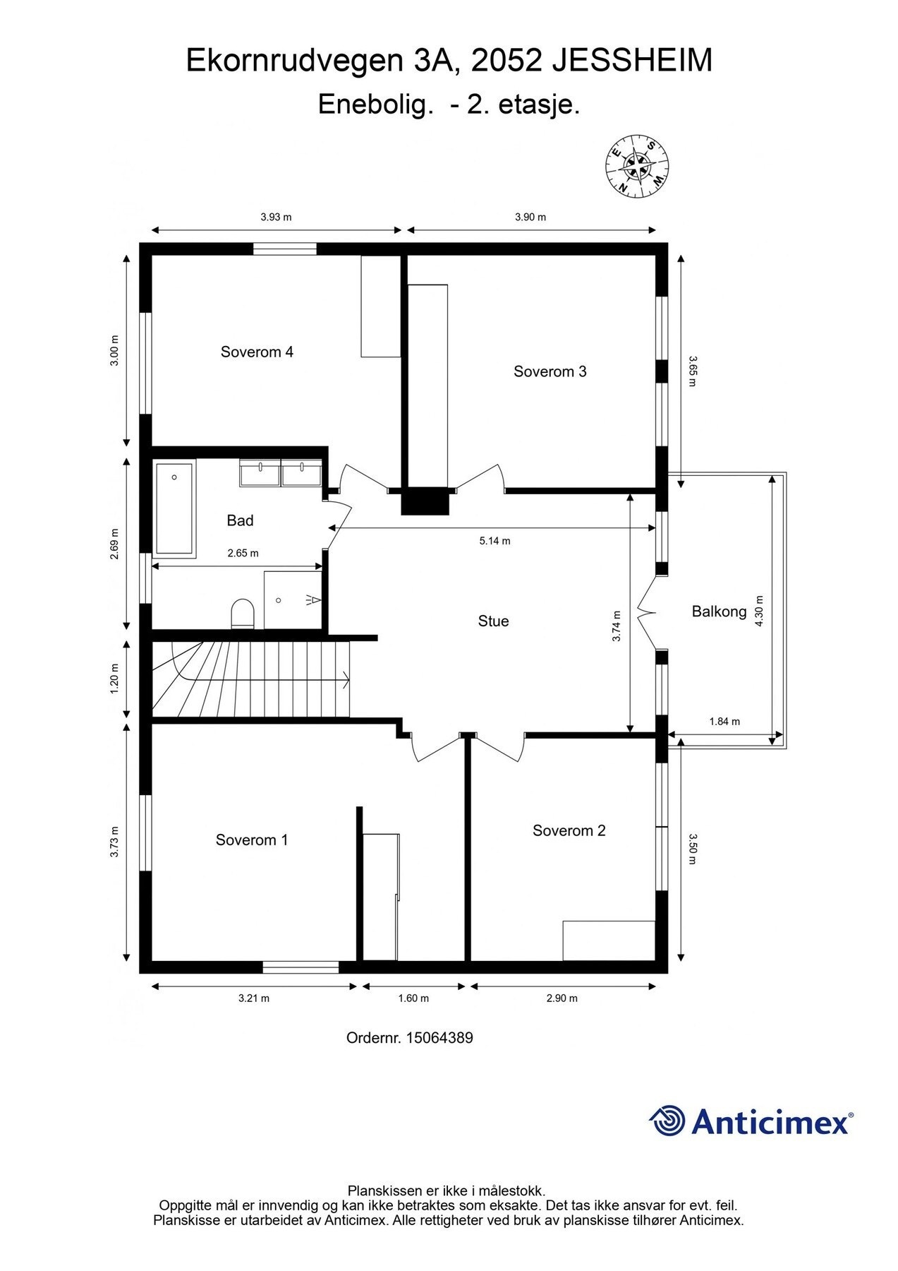Plantegning 2.Etasje Galleribilde
