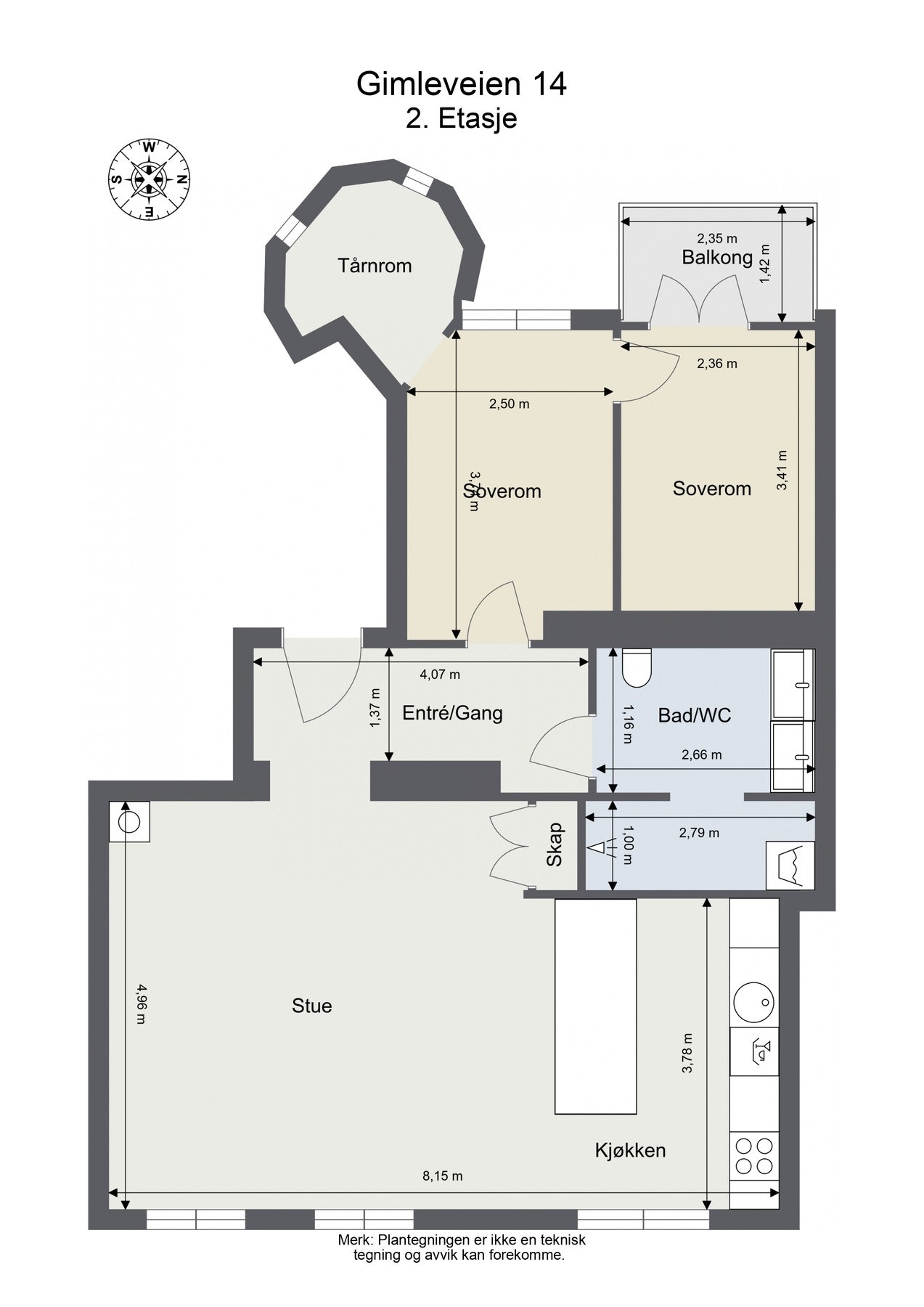 Plantegning. Skissen er ikke målbar og kun ment som illustrasjon. Galleribilde