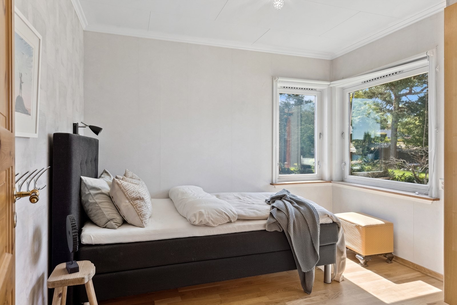 Tre av soverommene ligger vegg-i-vegg på samme plan. Galleribilde