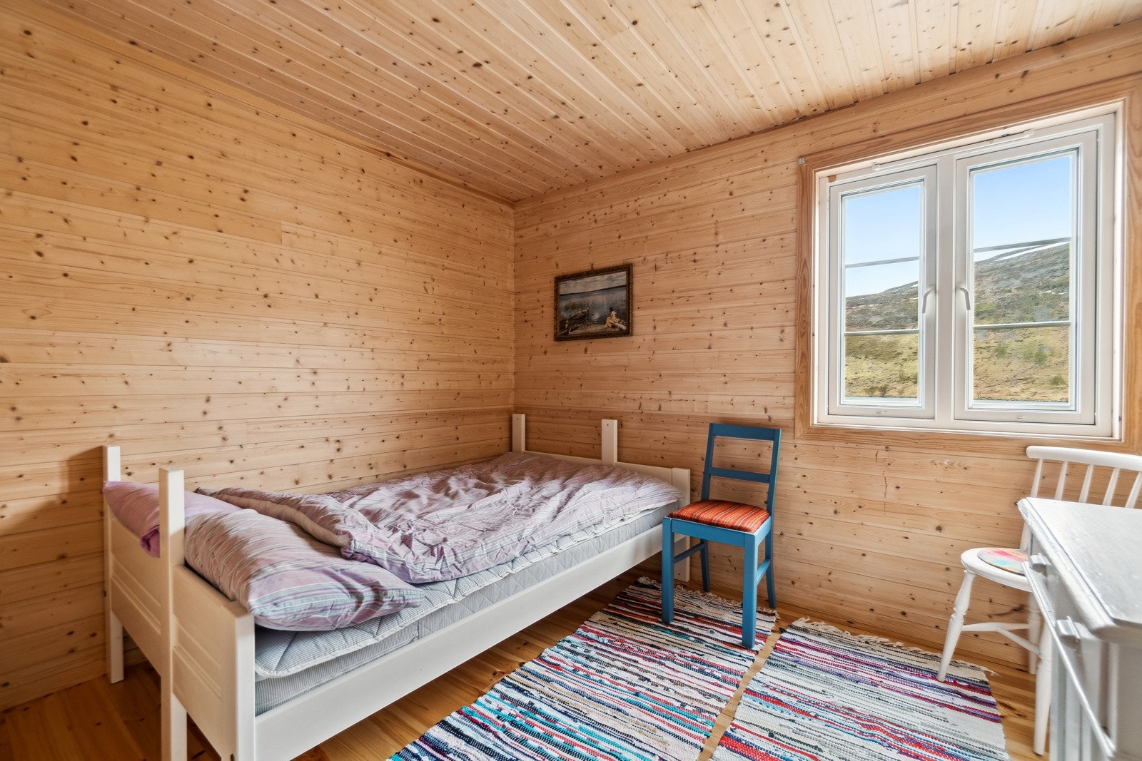 Hytten har totalt 3 soverom som ligger vegg-i-vegg med hverandre. Galleribilde