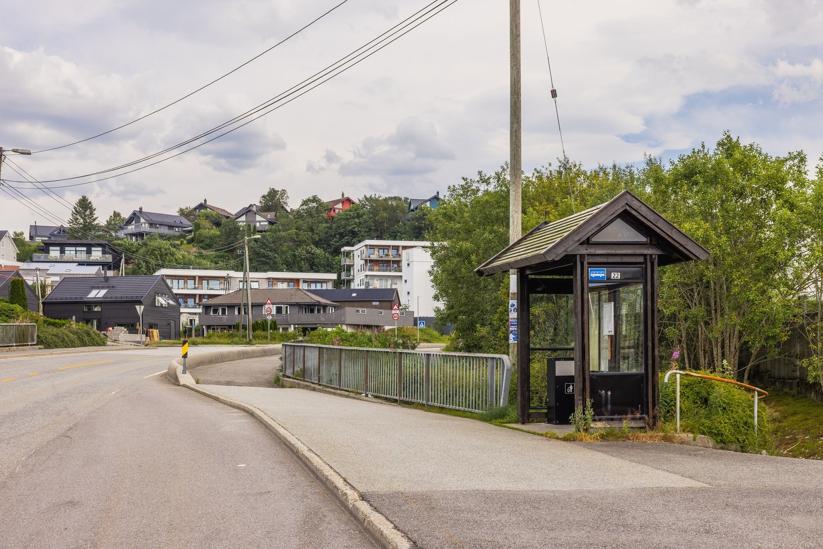Kun 300 meter til busstopp. Galleribilde