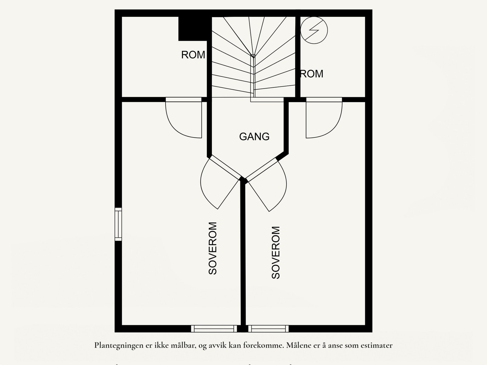 Plantegning loftsetasje. Galleribilde