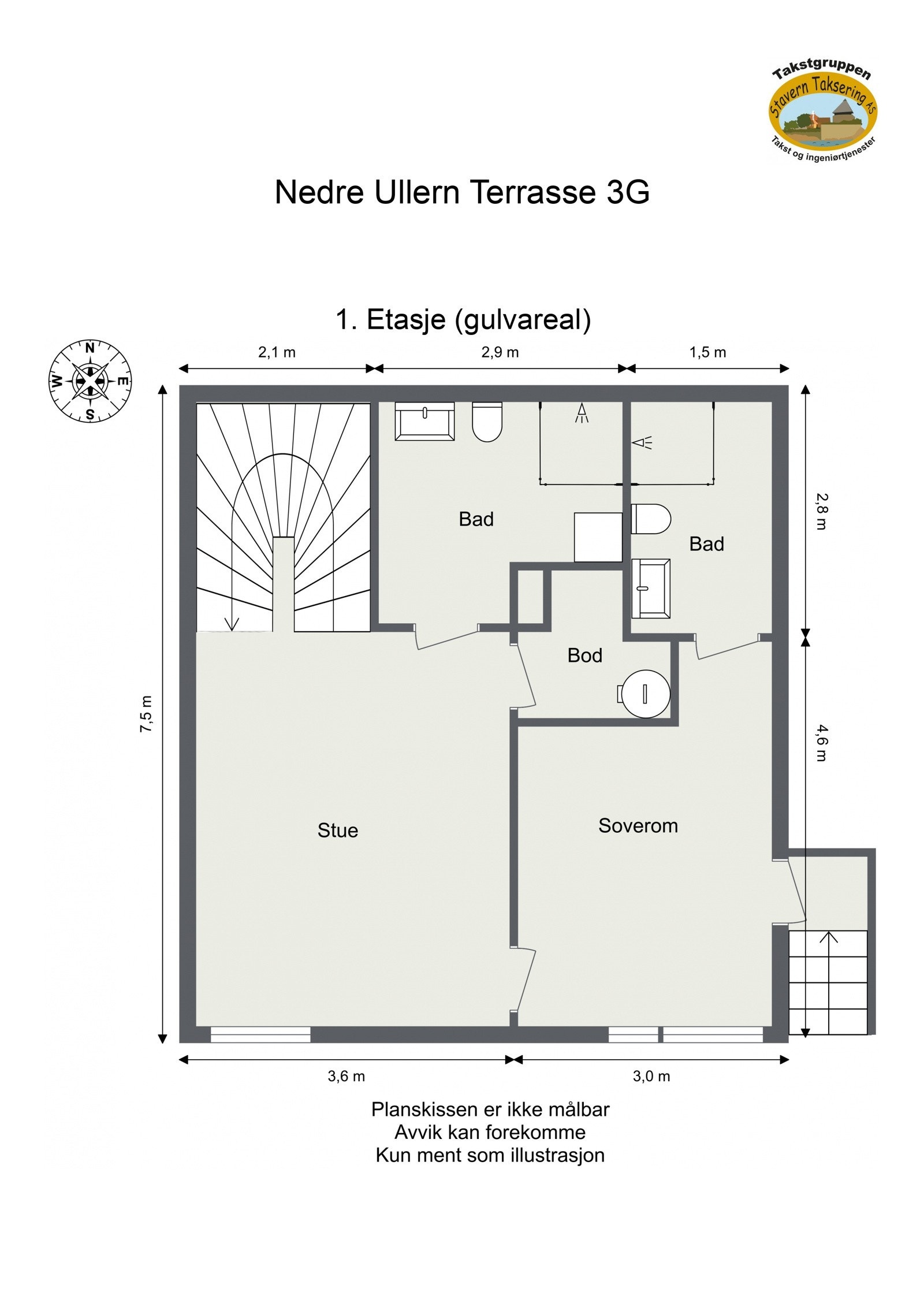 Plantegning - 1. Etasje Galleribilde
