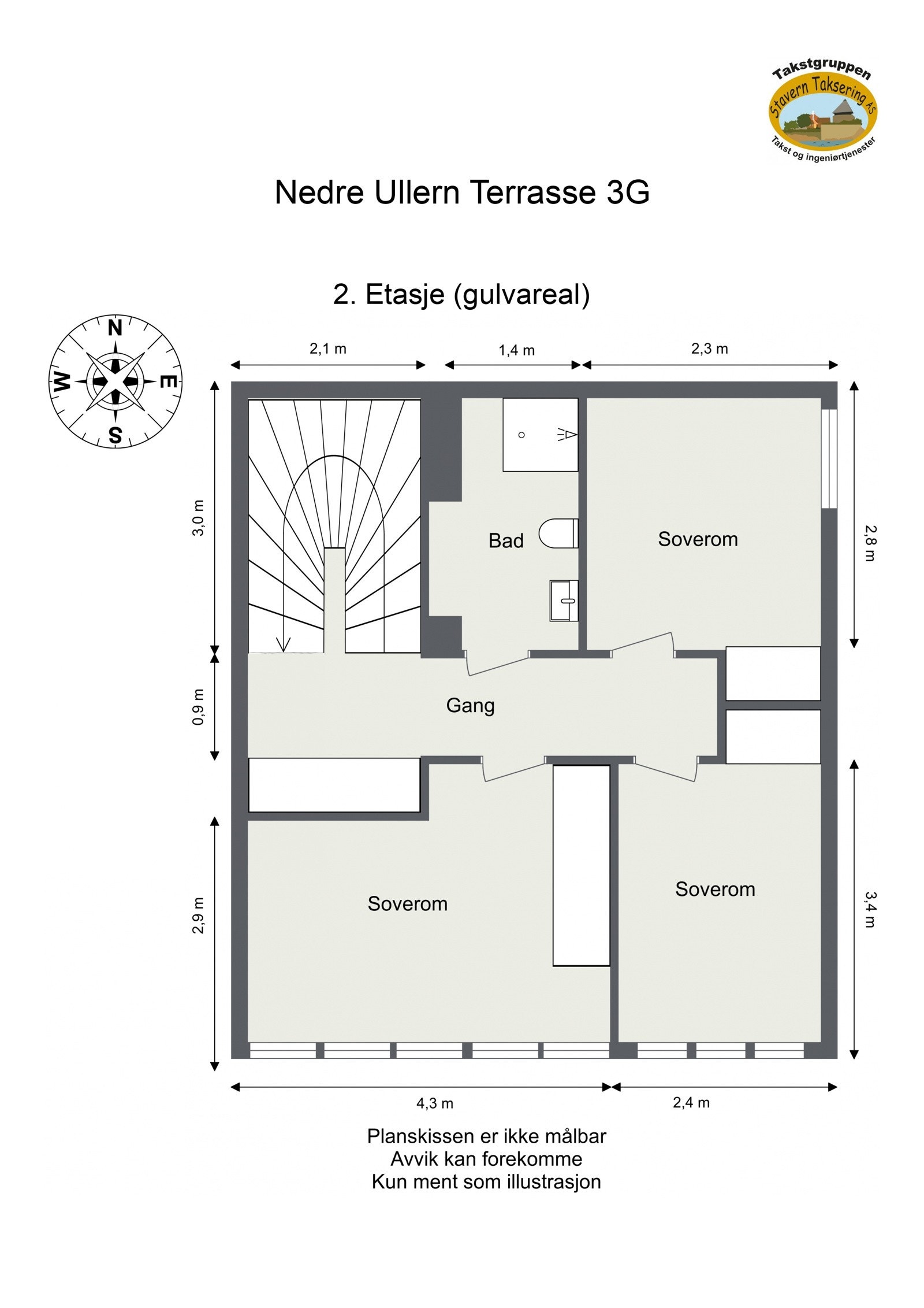 Plantegning - 2. Etasje Galleribilde