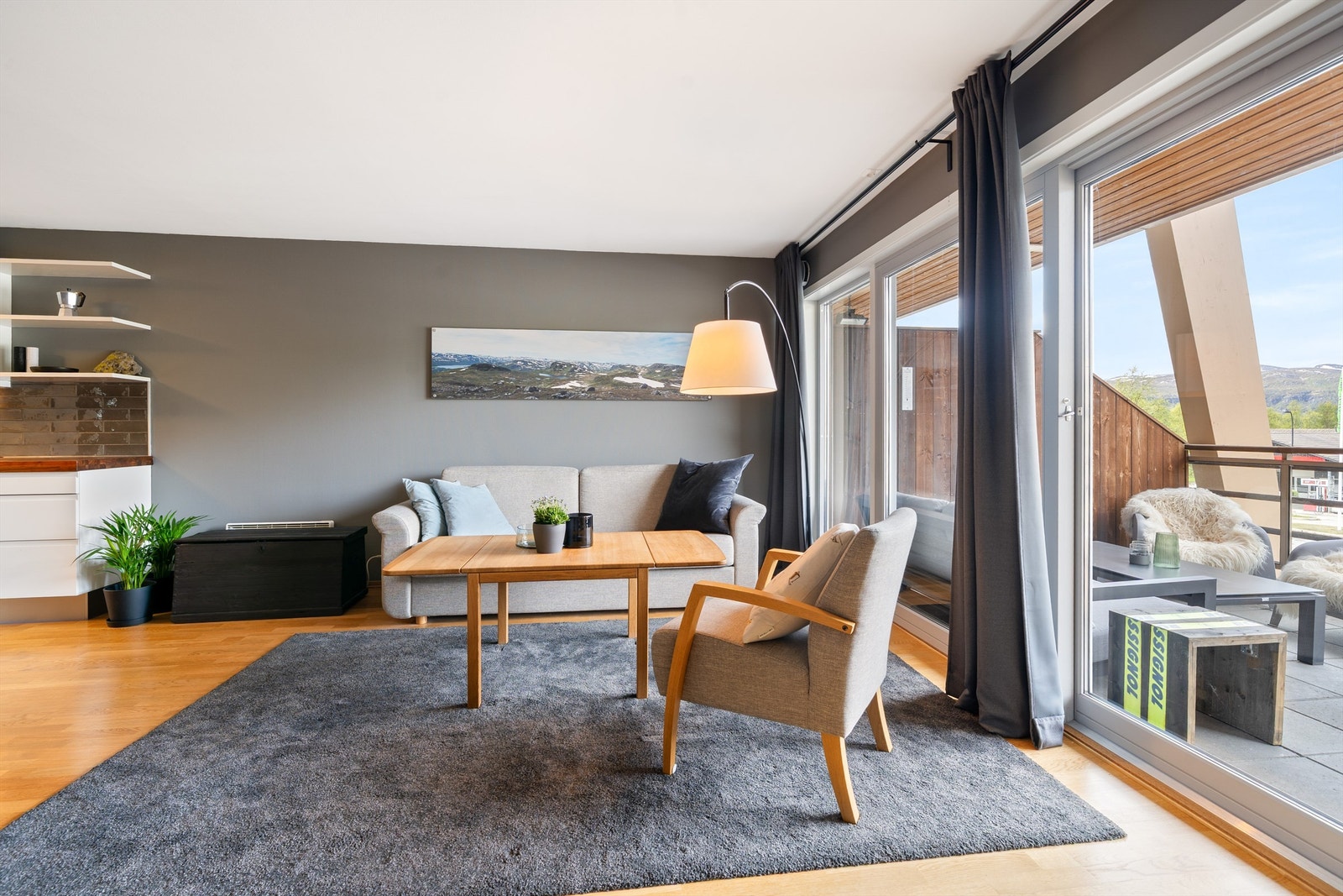 Skyvedør ut til veranda Galleribilde