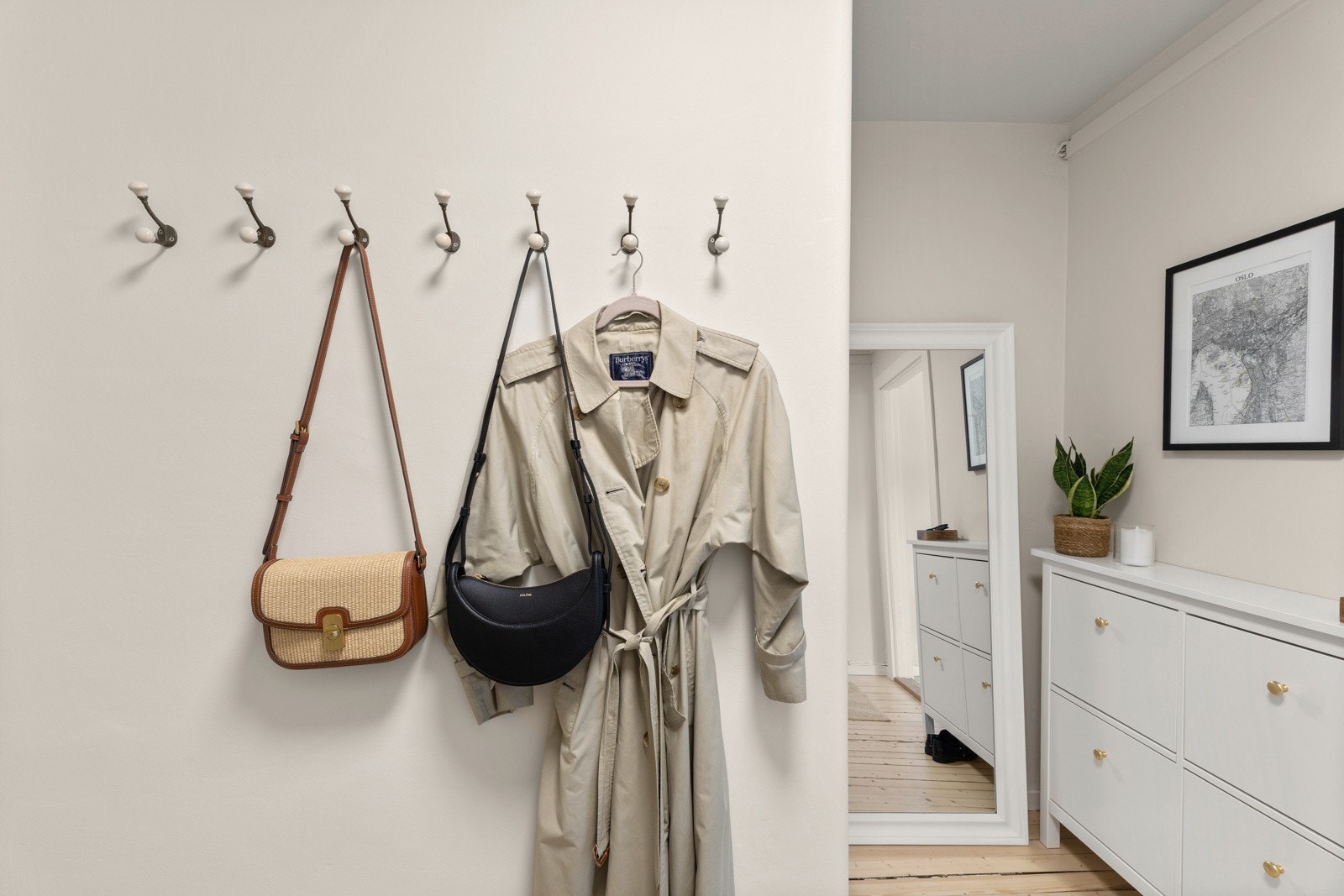 Her er det plass til ulike oppbevaringsløsninger. Galleribilde