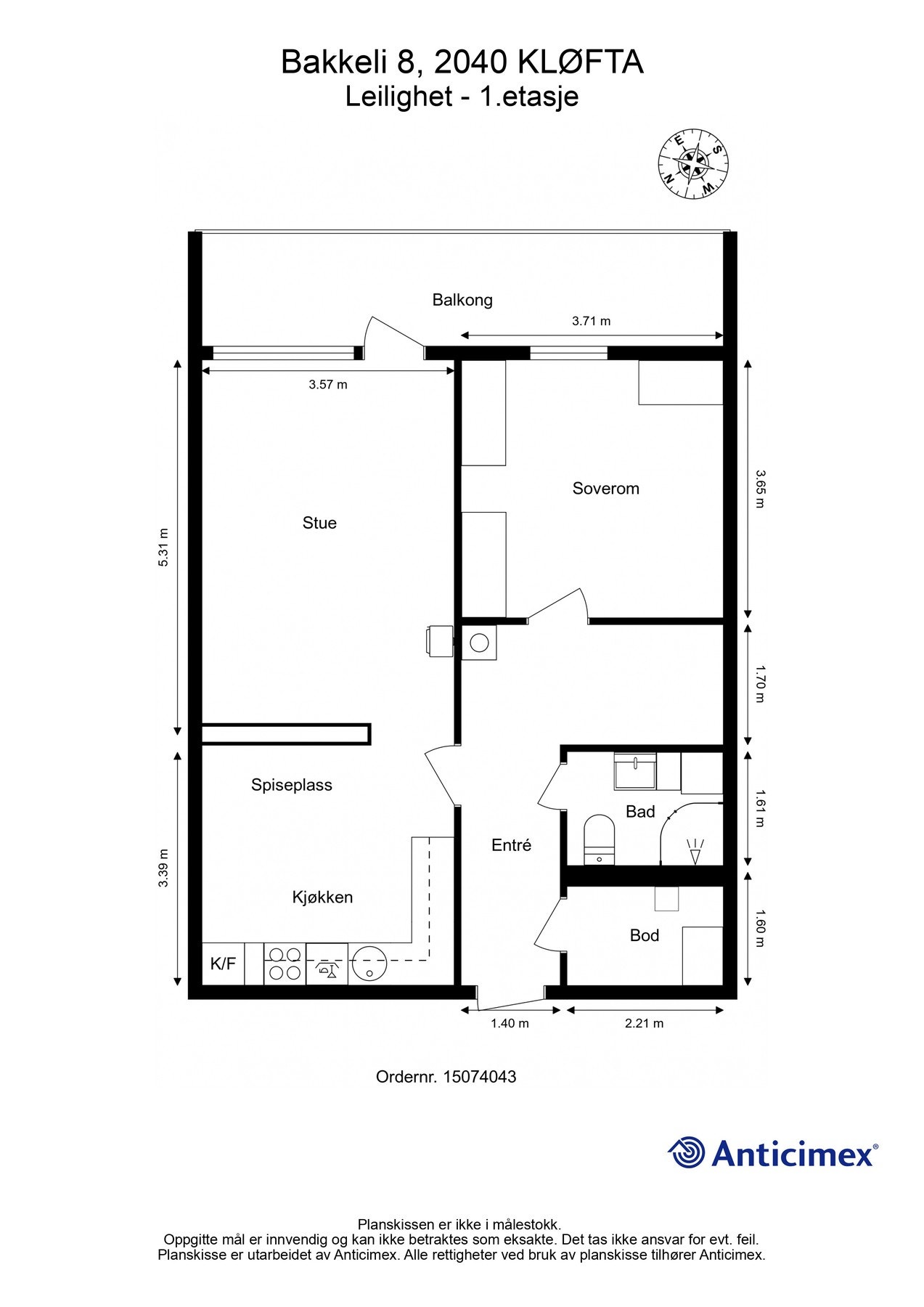 Plantegning Galleribilde
