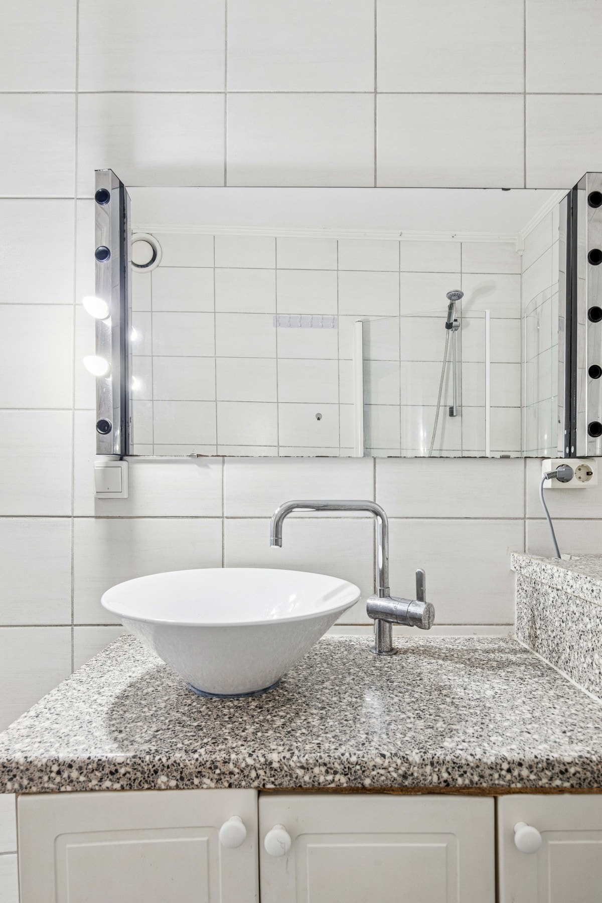 Det er opplegg for både vaskemaskin og tørketrommel. Galleribilde