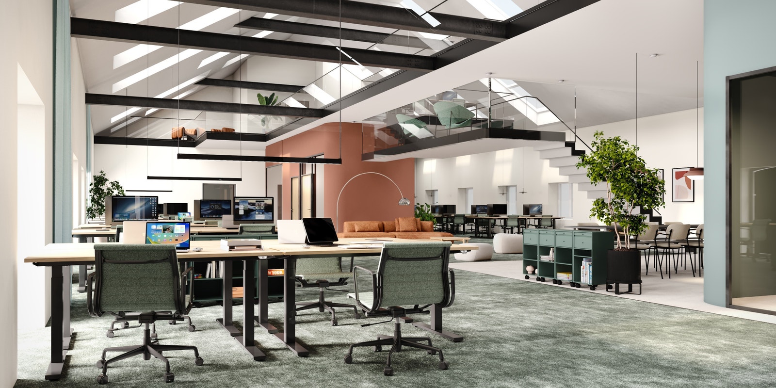 Kontor plan 3 og 4 slik det kan bli med innvendig heis Galleribilde