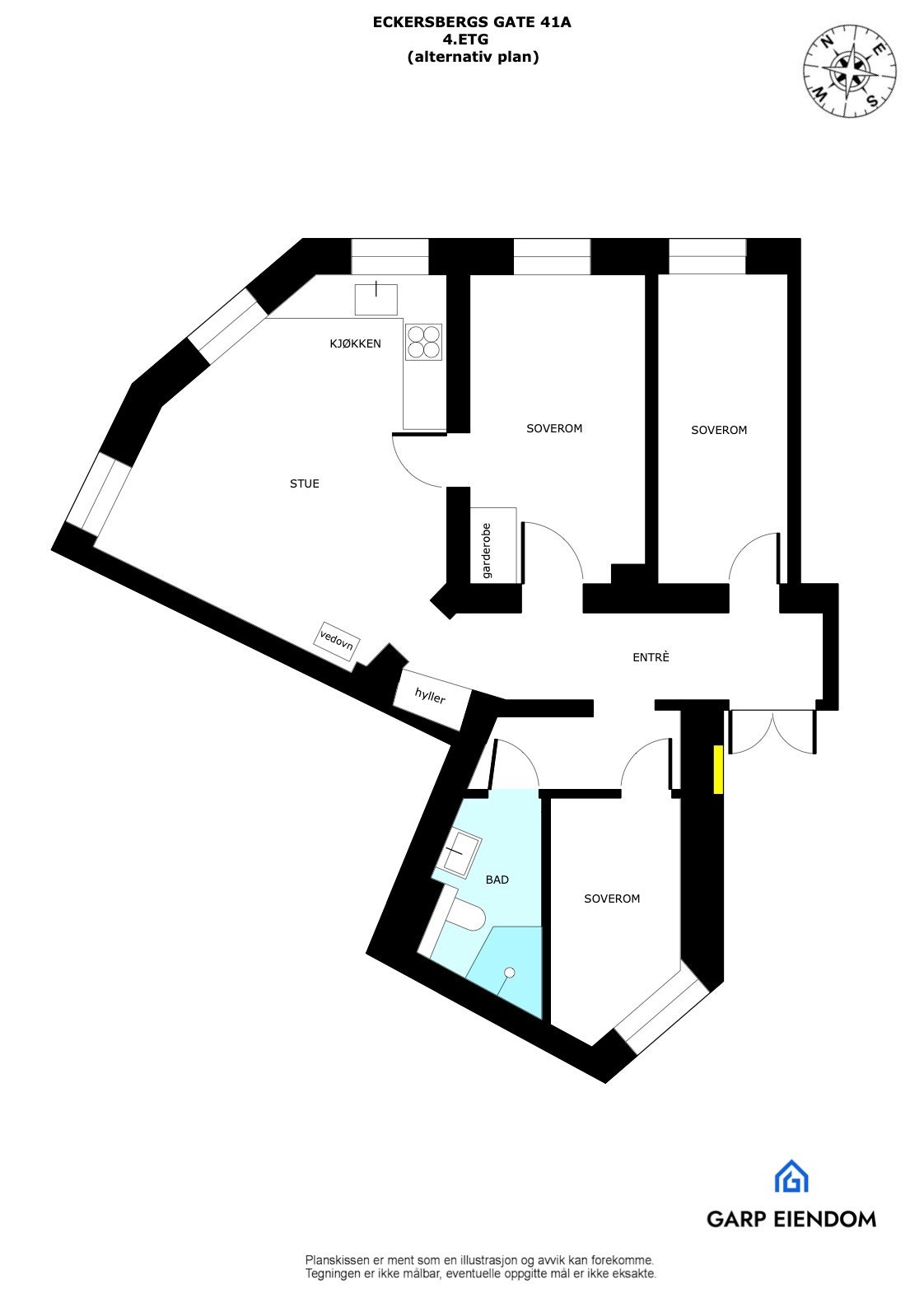 Alternativ planløsning Galleribilde