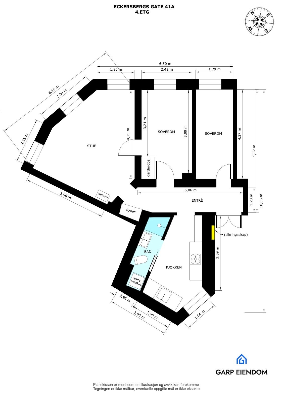 Dagens plantegning Galleribilde