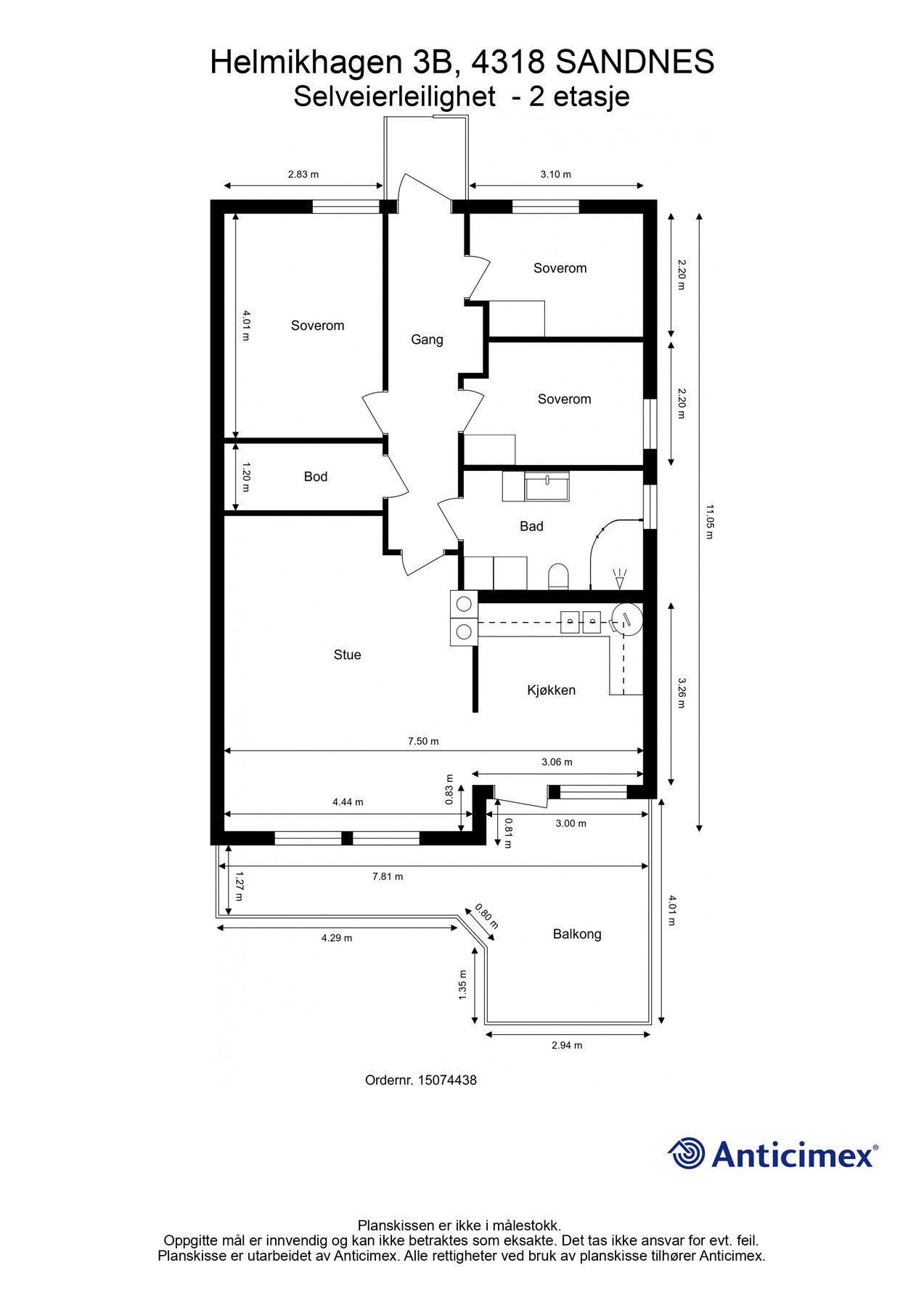 Plantegning Galleribilde