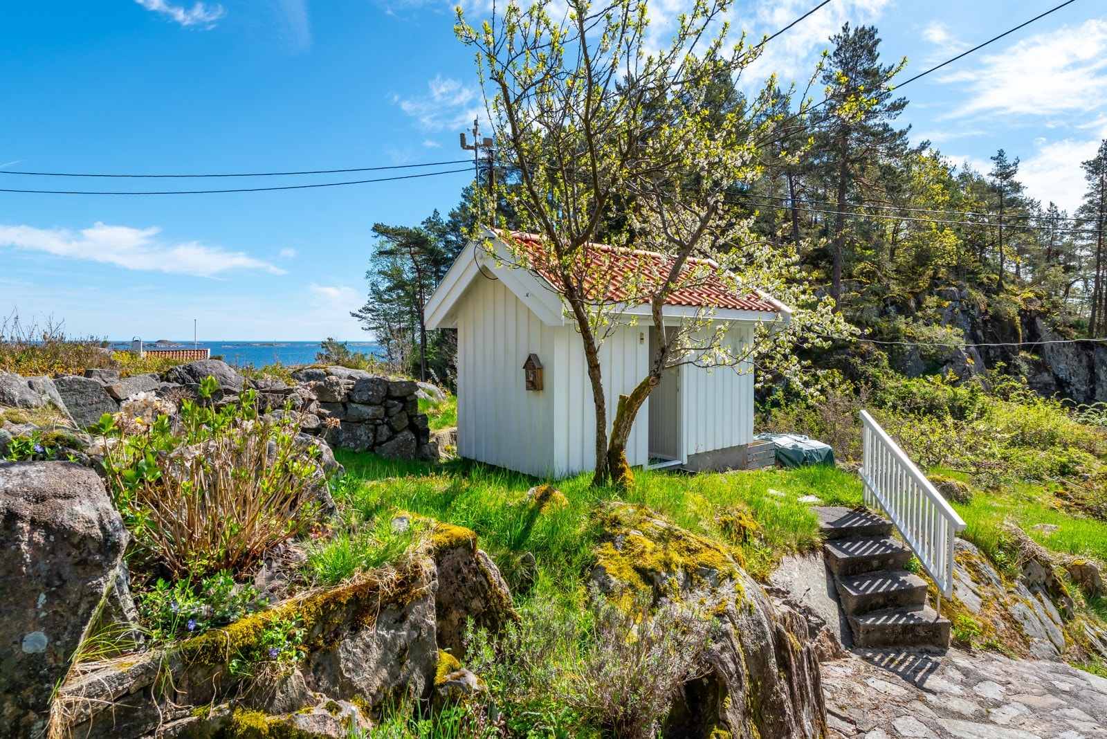 På hytta er det utedo i eget aneks. Galleribilde