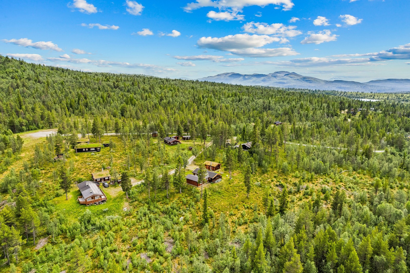 Om vinteren går maskinpreparerte skiløyper rett forbi hytta, og løypenettet gir tilgang til både skogs - og høyfjellsterreng. Galleribilde