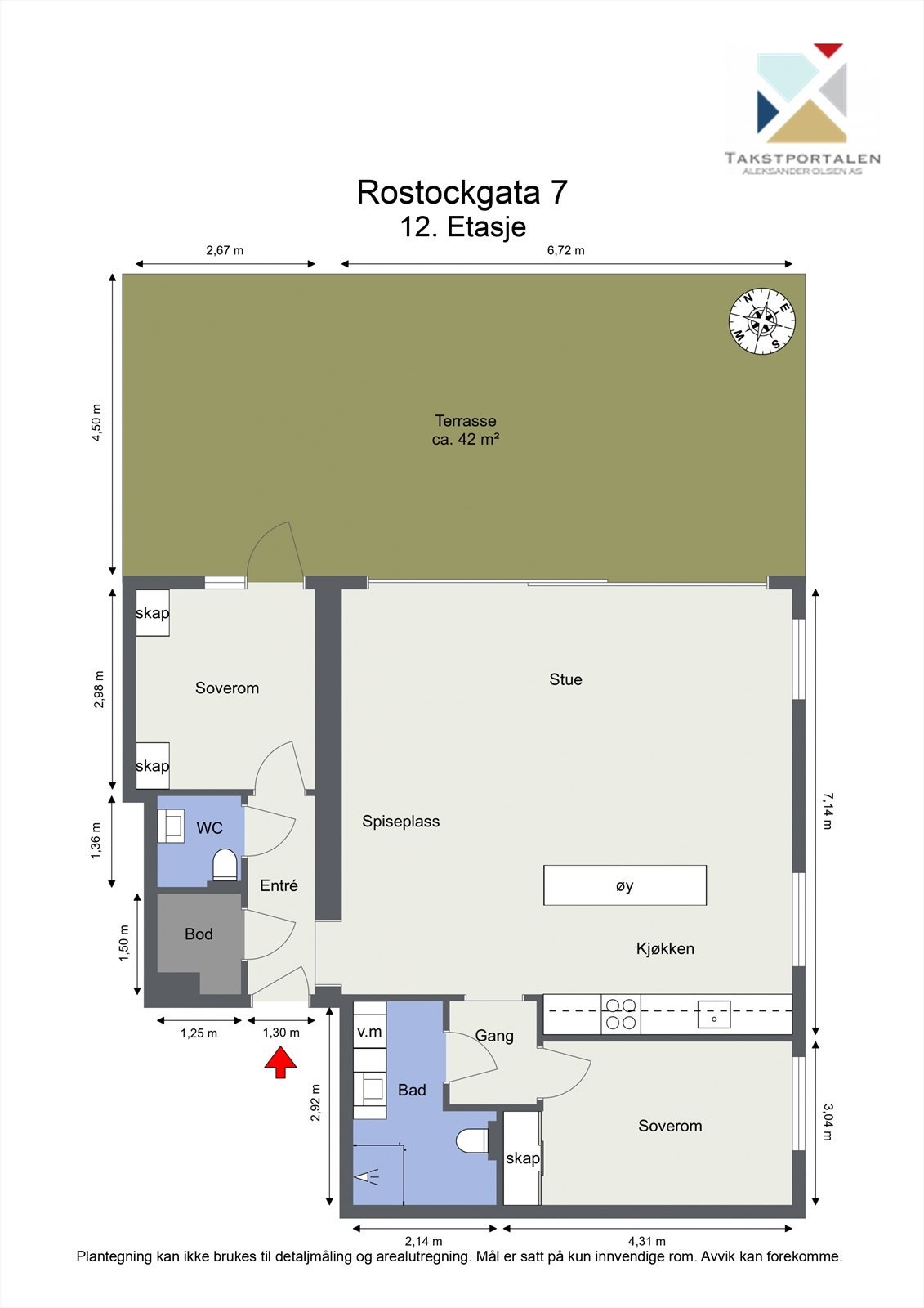 Plantegning 12. etg Galleribilde