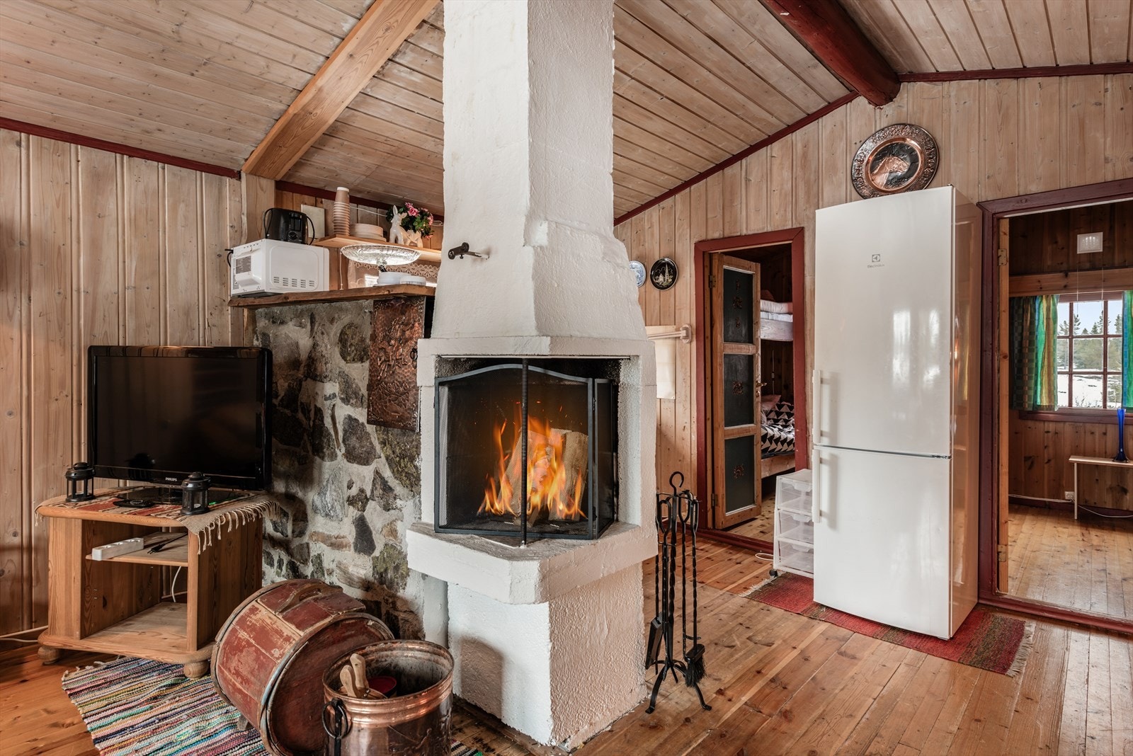 Peisen gir god ekstravarme i den kalde årstida. Galleribilde