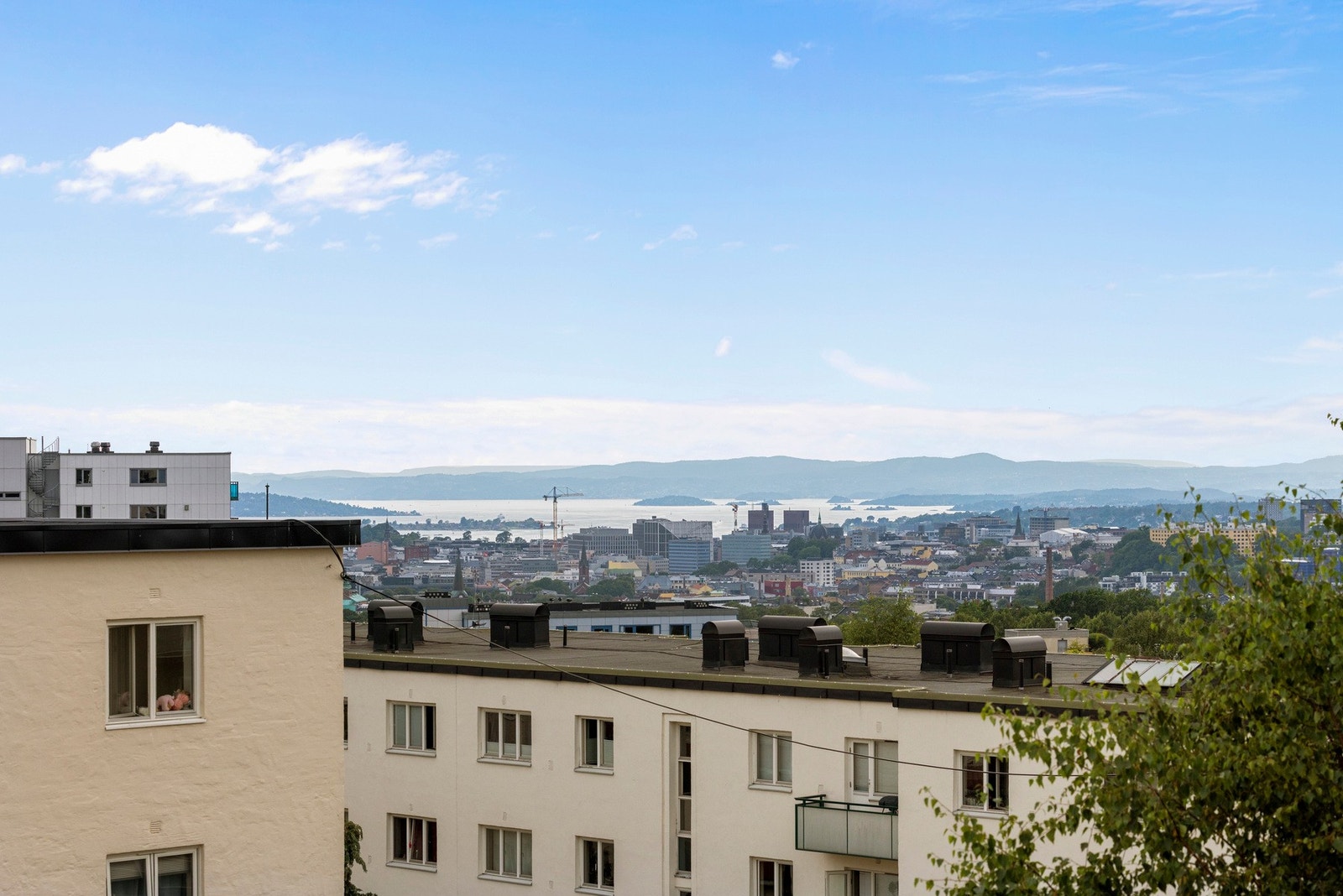 Nydelig utsikt fra balkongen. Galleribilde