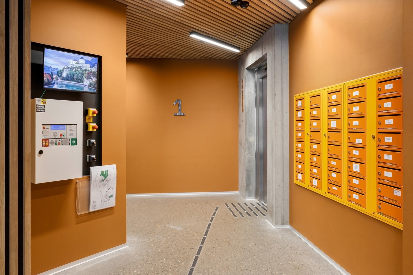 Heis rett til etasjeplan, god bodplass og smarte fellesarealer - her er alt lagt til rette for en enkel og komfortabel hverdag. Galleribilde