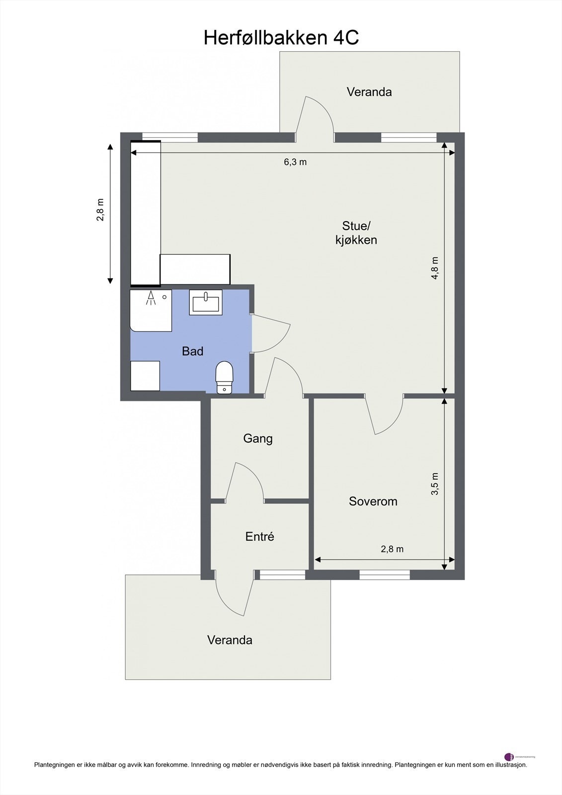 Plantegning 1. etasje. Galleribilde