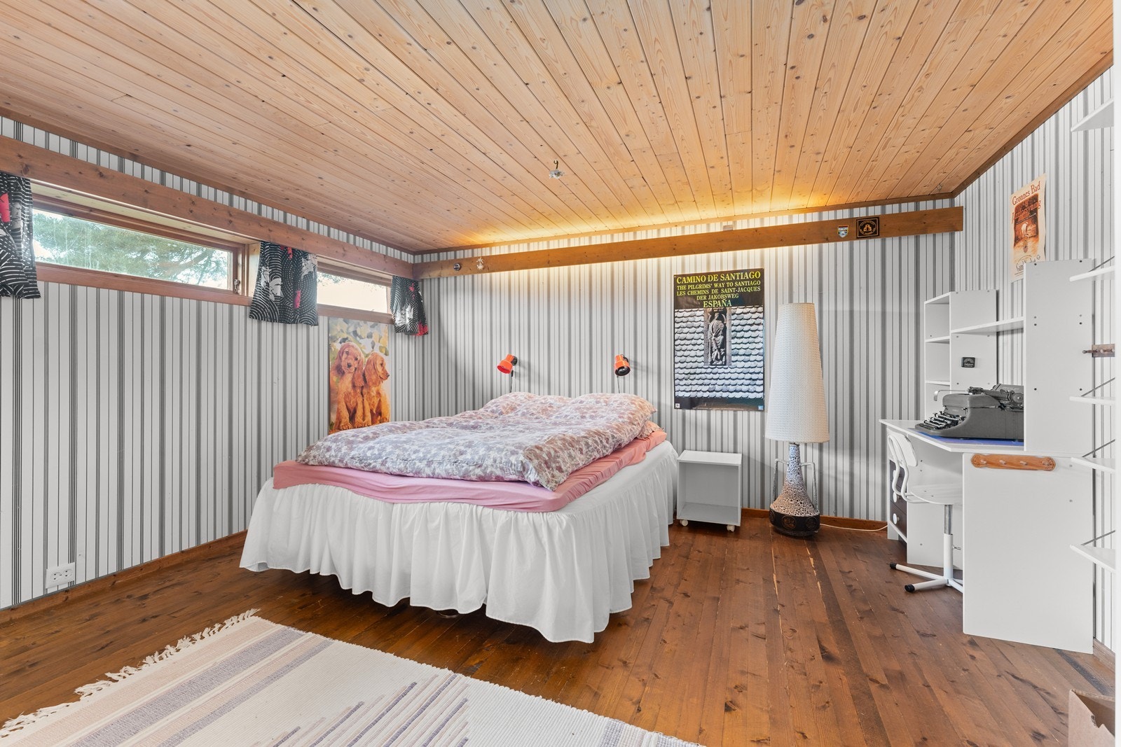 Stort soverom med varmekabler på gulvet. Galleribilde