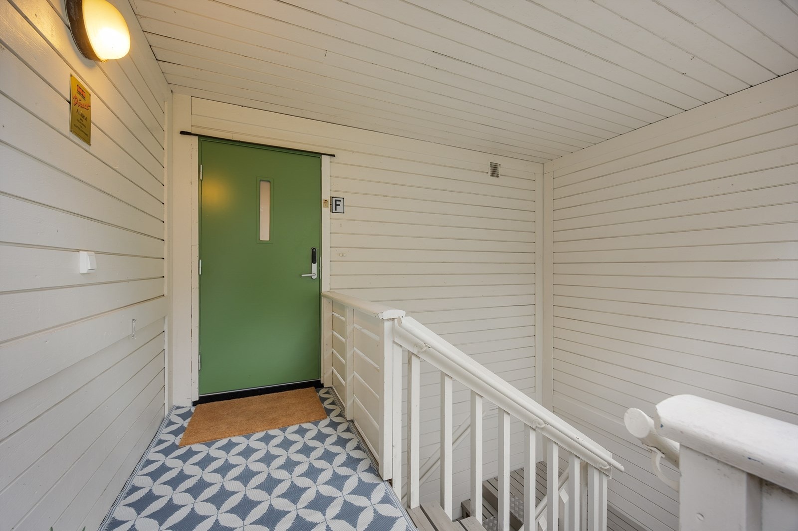 Innbydende inngangsparti i 3. etasje. Galleribilde