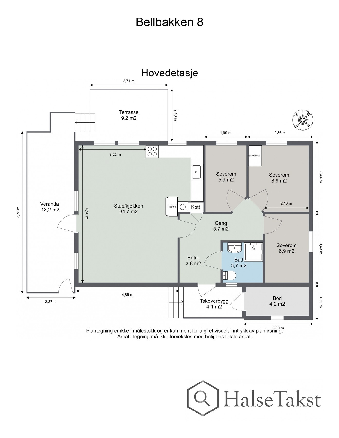 Planskisse Galleribilde