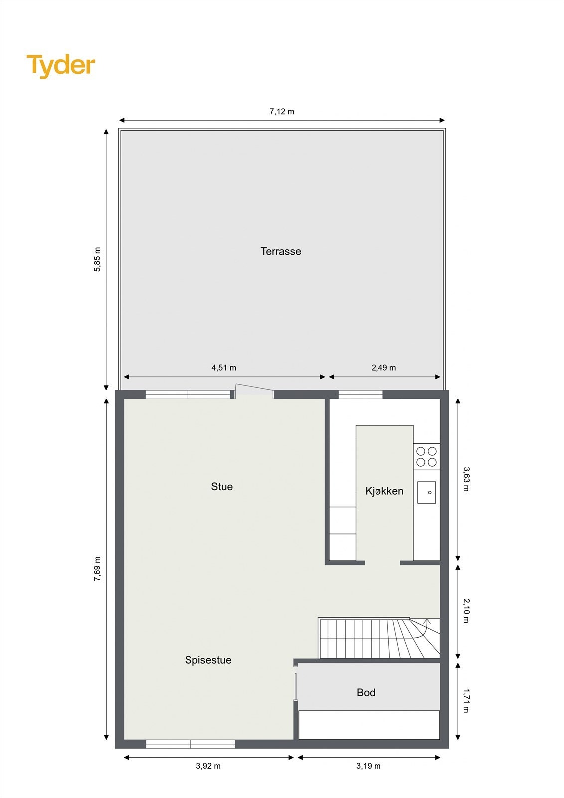 Plantegning 2. etasje. Galleribilde