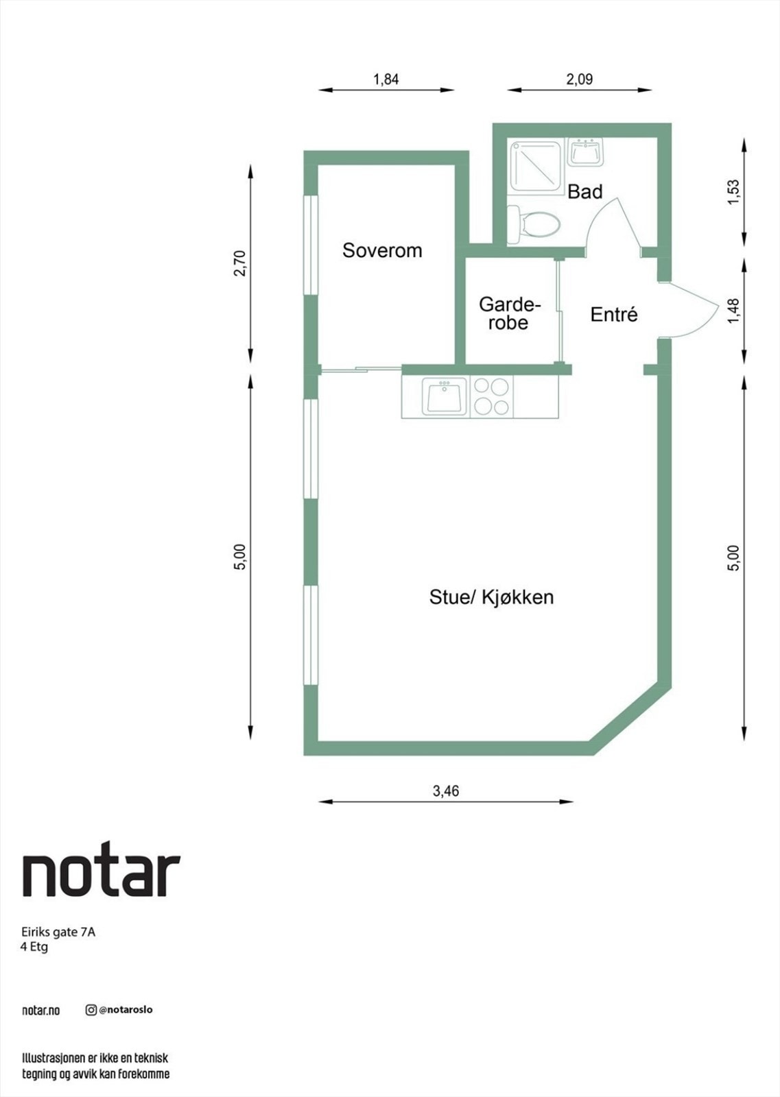 Alternativ planløsning Galleribilde