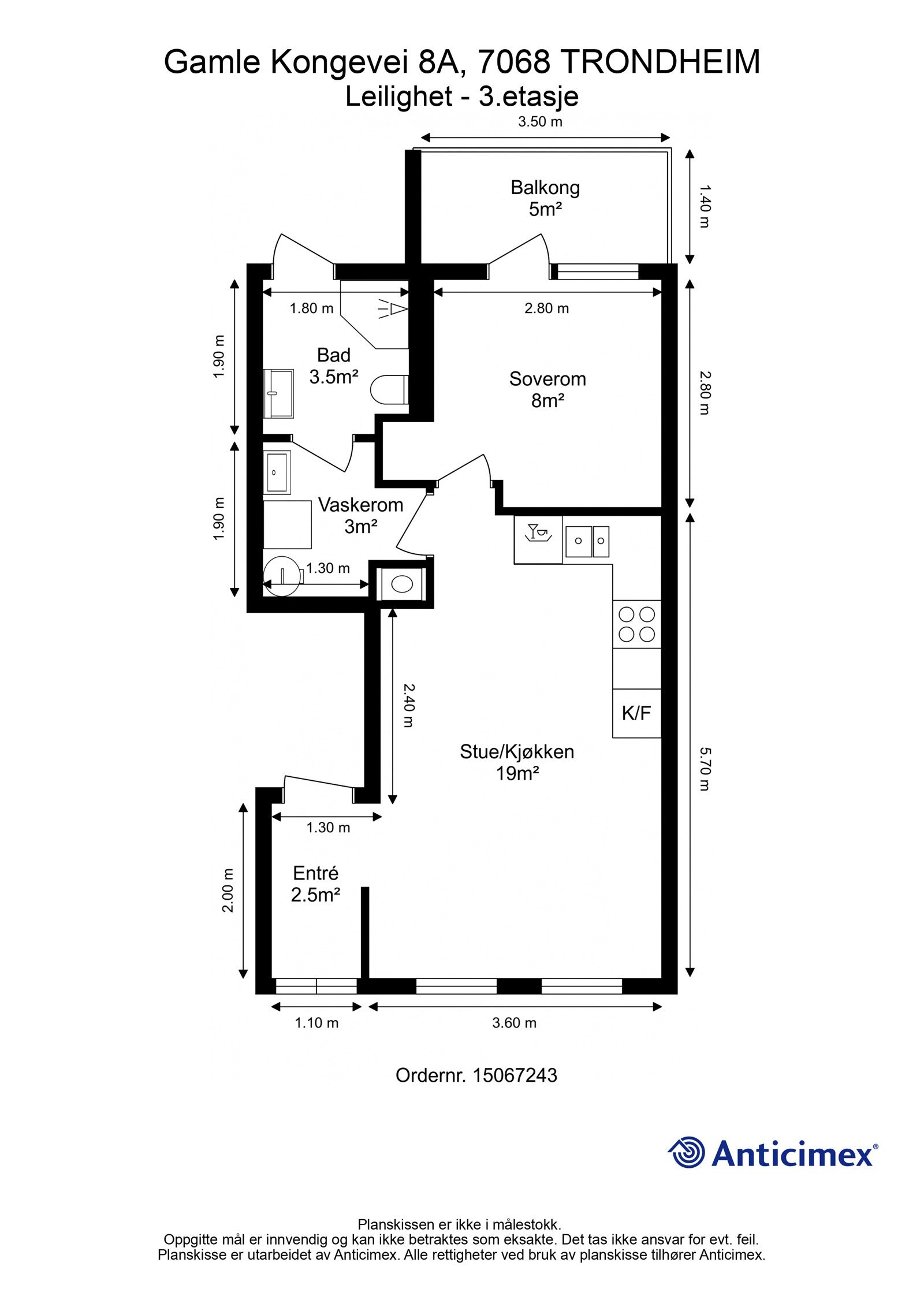 Plantegning - 3.etasje Galleribilde