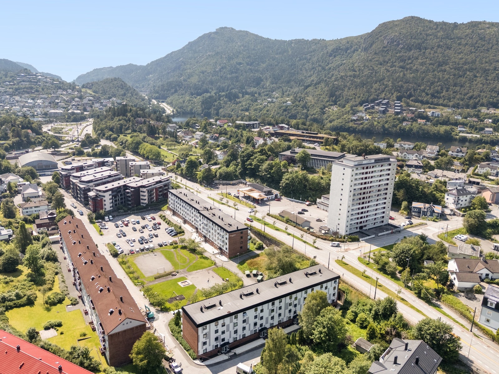 Flotte turmuligheter like ved leiligheten. Galleribilde