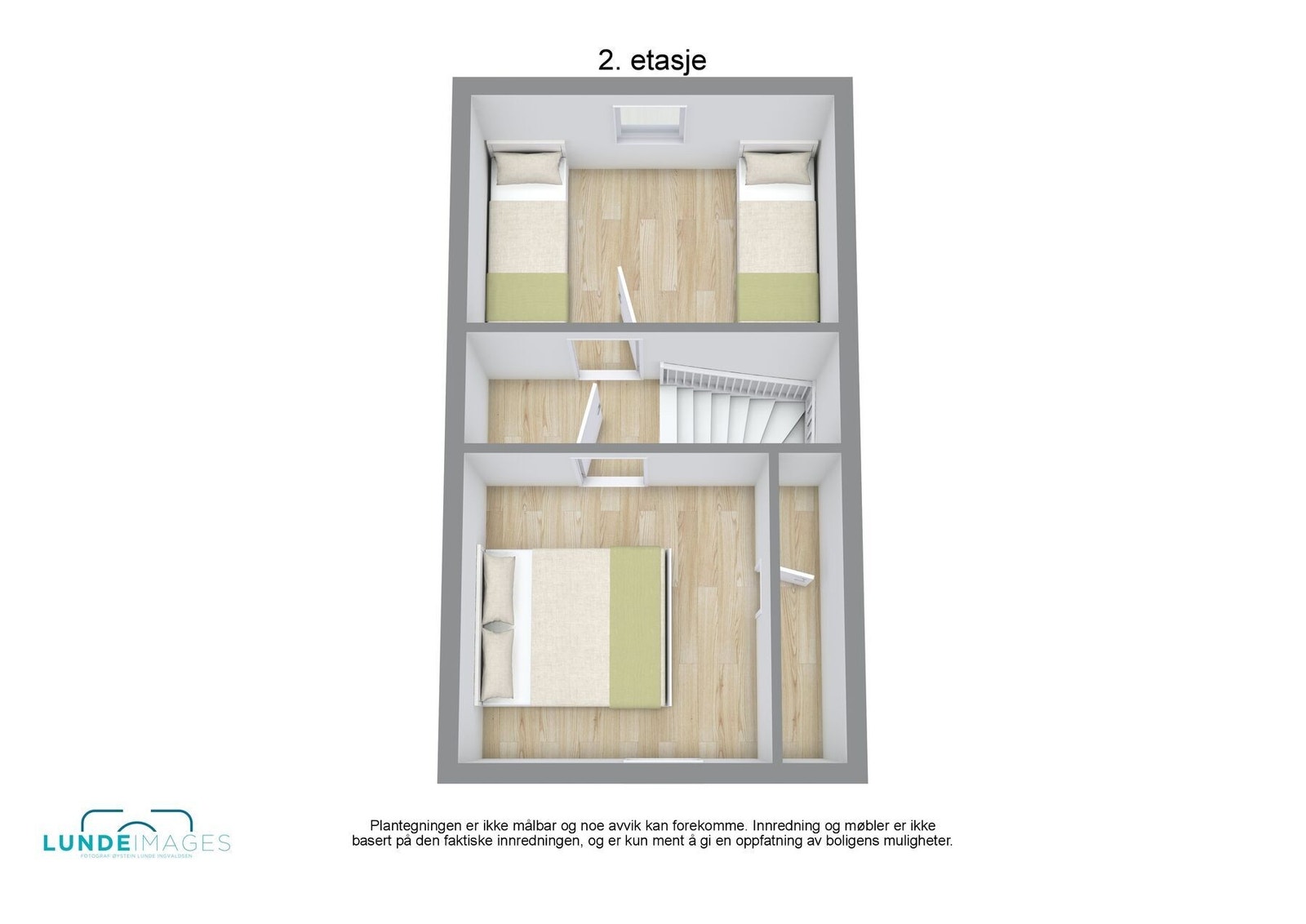 Planskisse 2. etasje 3D - ikke målbar Galleribilde