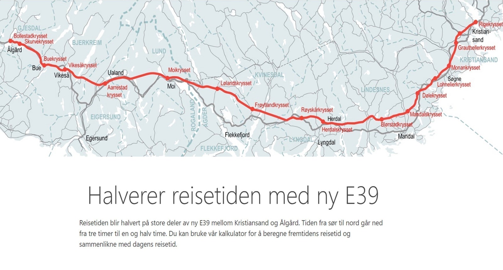 God fremkommelighet til hele Sør-Norge. Galleribilde