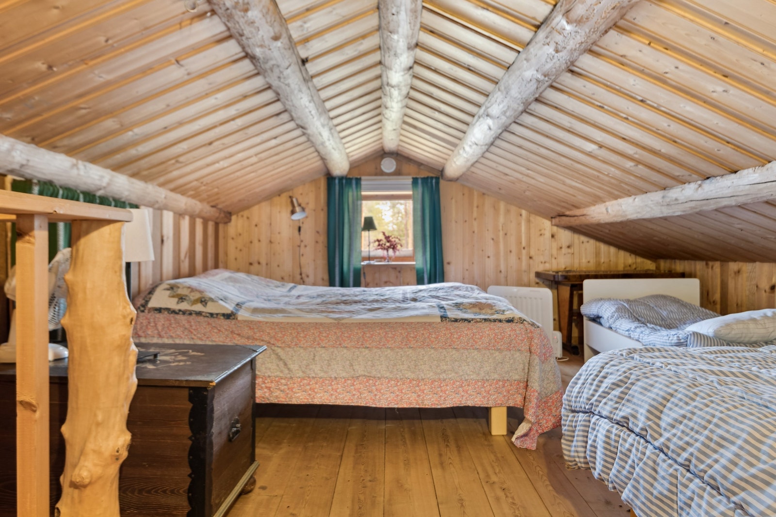 I 2. etasjen er et allrom, fleksibel som både soveplass og loftsstue. Galleribilde