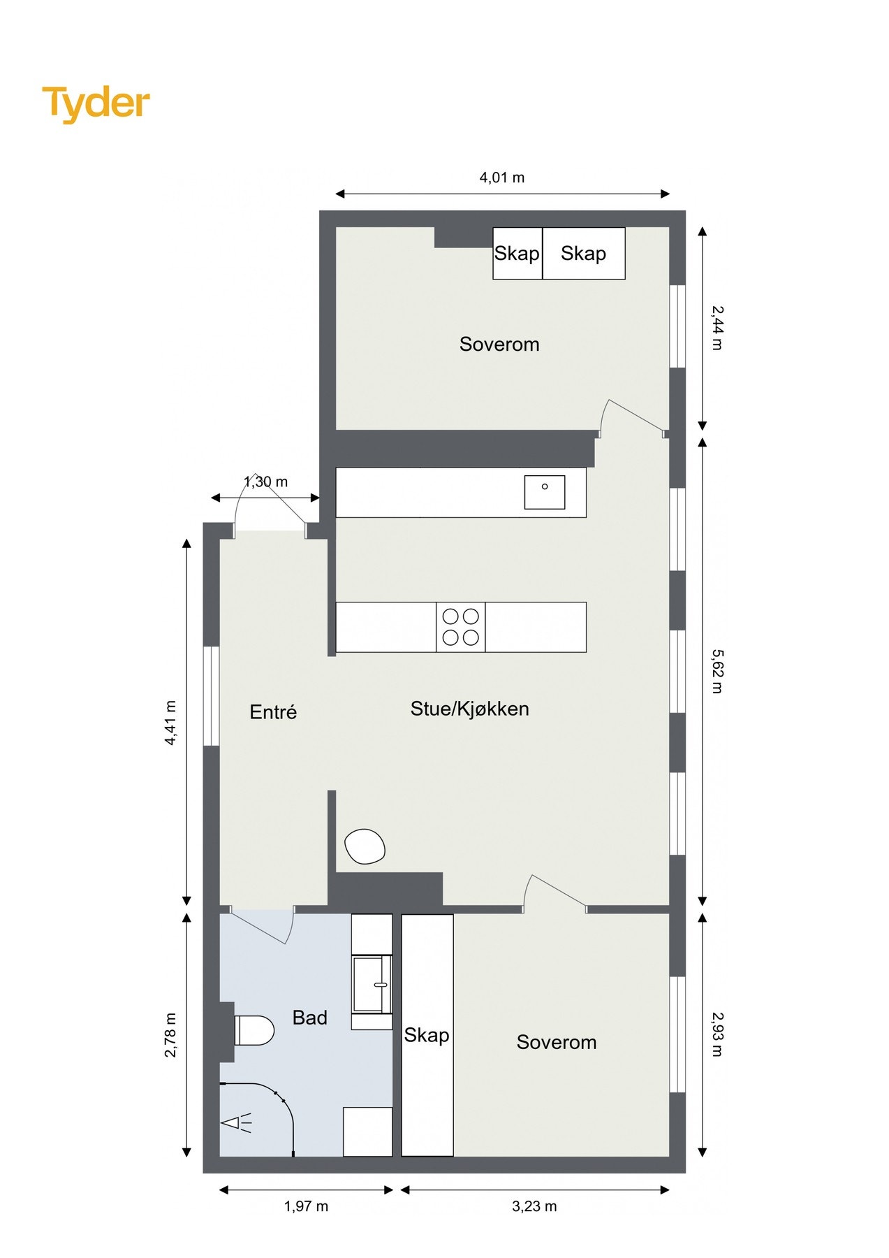 Plantegning - 4.etasje Galleribilde