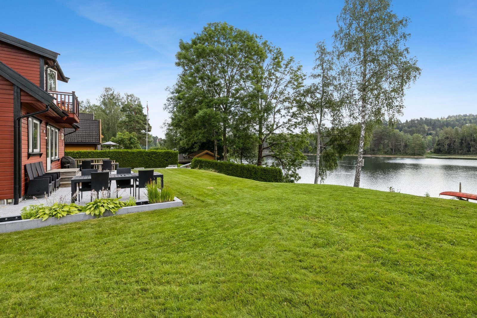 Nydelig utsikt over vannet Galleribilde