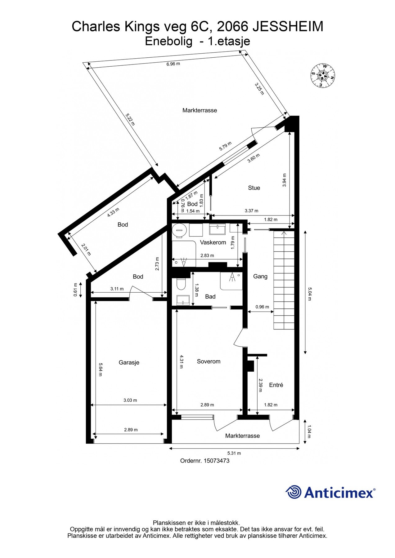 Plantegning 1.etasje Galleribilde