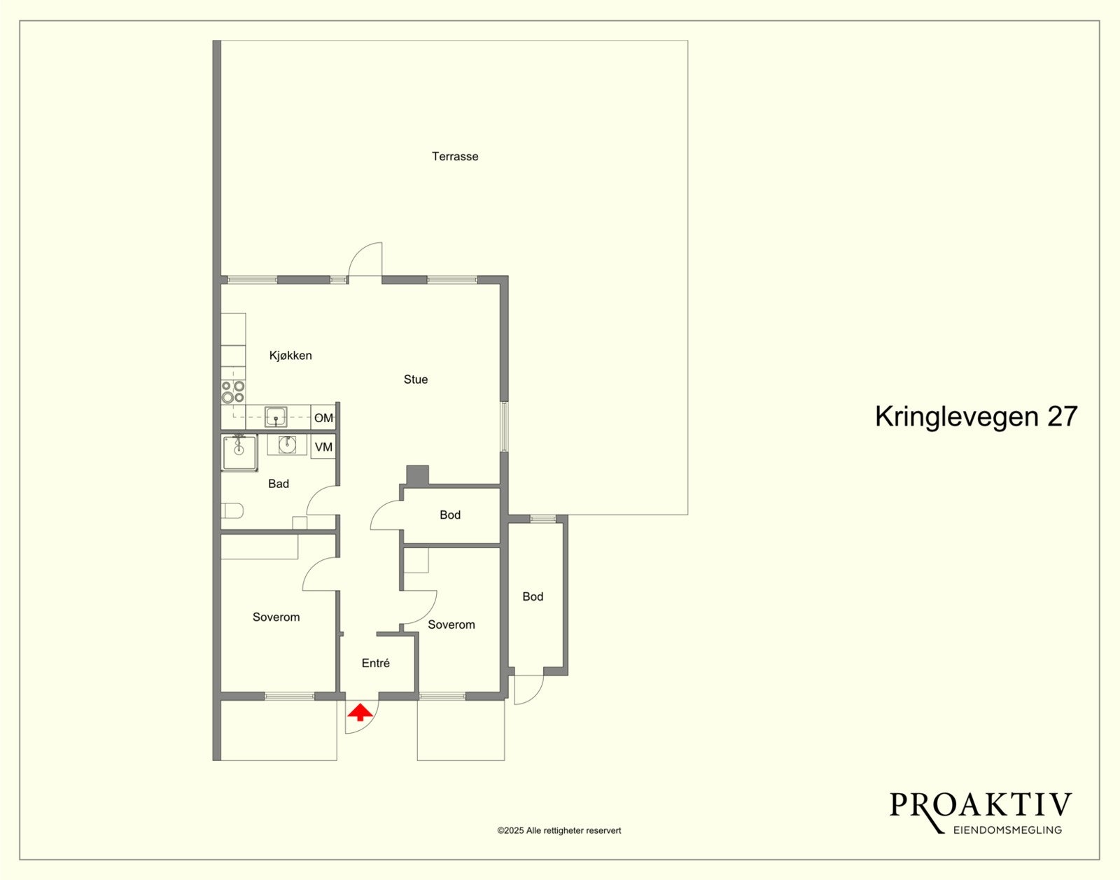 Slik ser plantegningen ut. Galleribilde