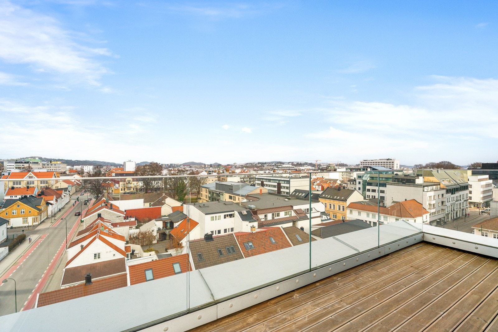 Utsikt over hele byen Galleribilde