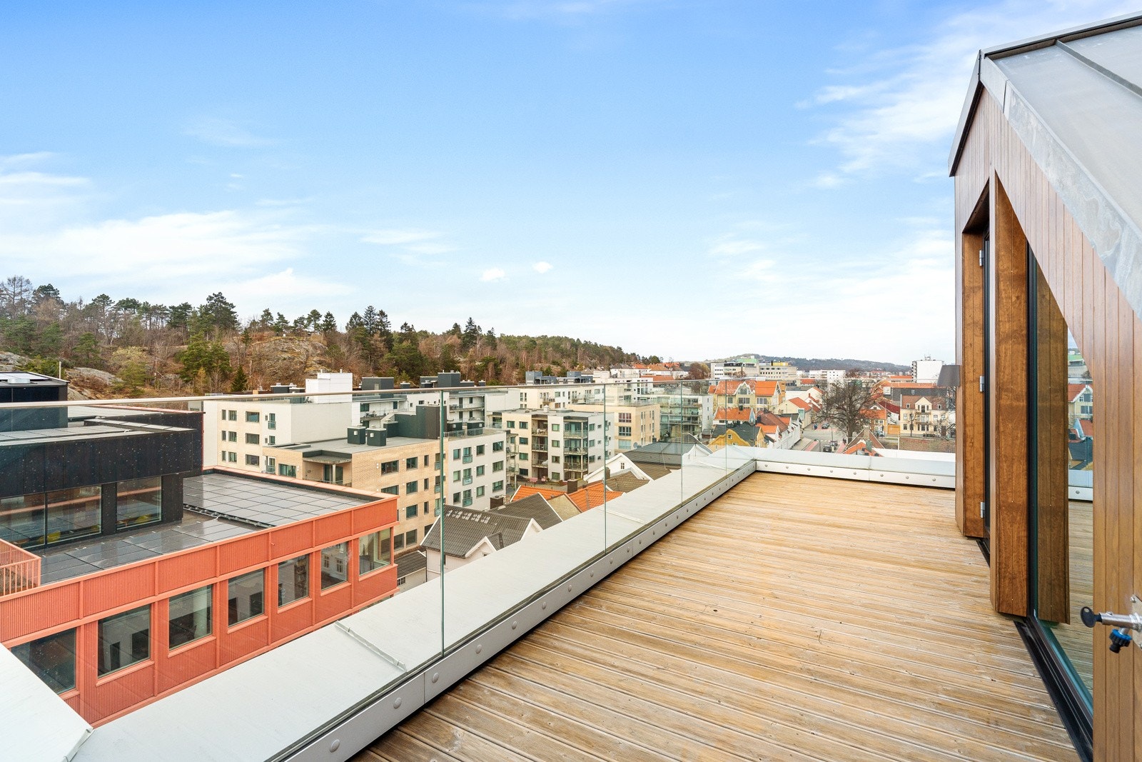 Stor takterrasse Galleribilde