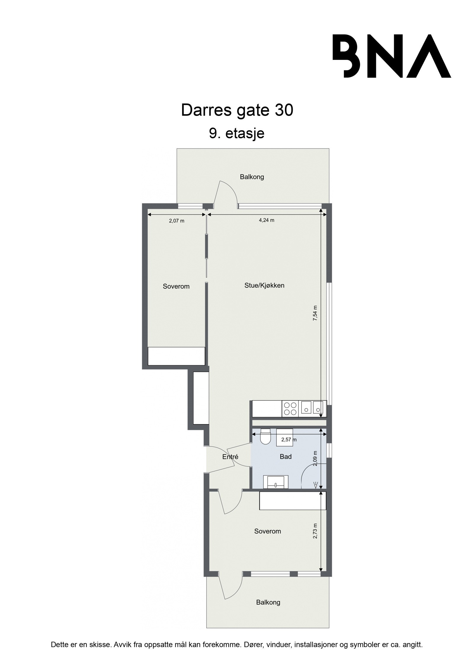 Plantegning Galleribilde