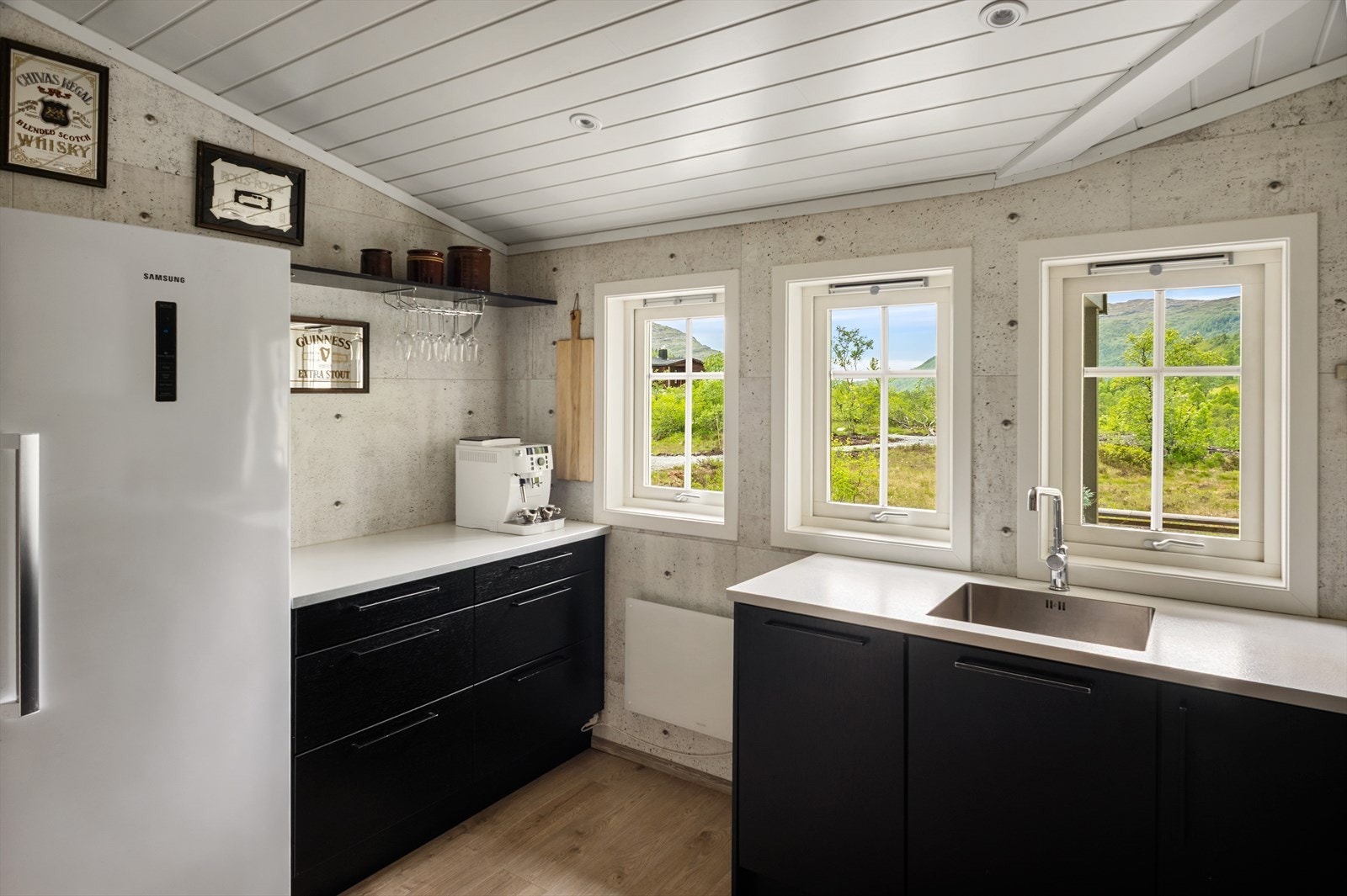 - Kjøkkenet er utstyrt med oppvaskmaskin, kjøleskap, stekeovn og platetopp - Galleribilde