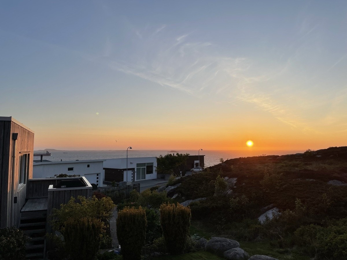Solnedgang fra kjøkkenet Galleribilde