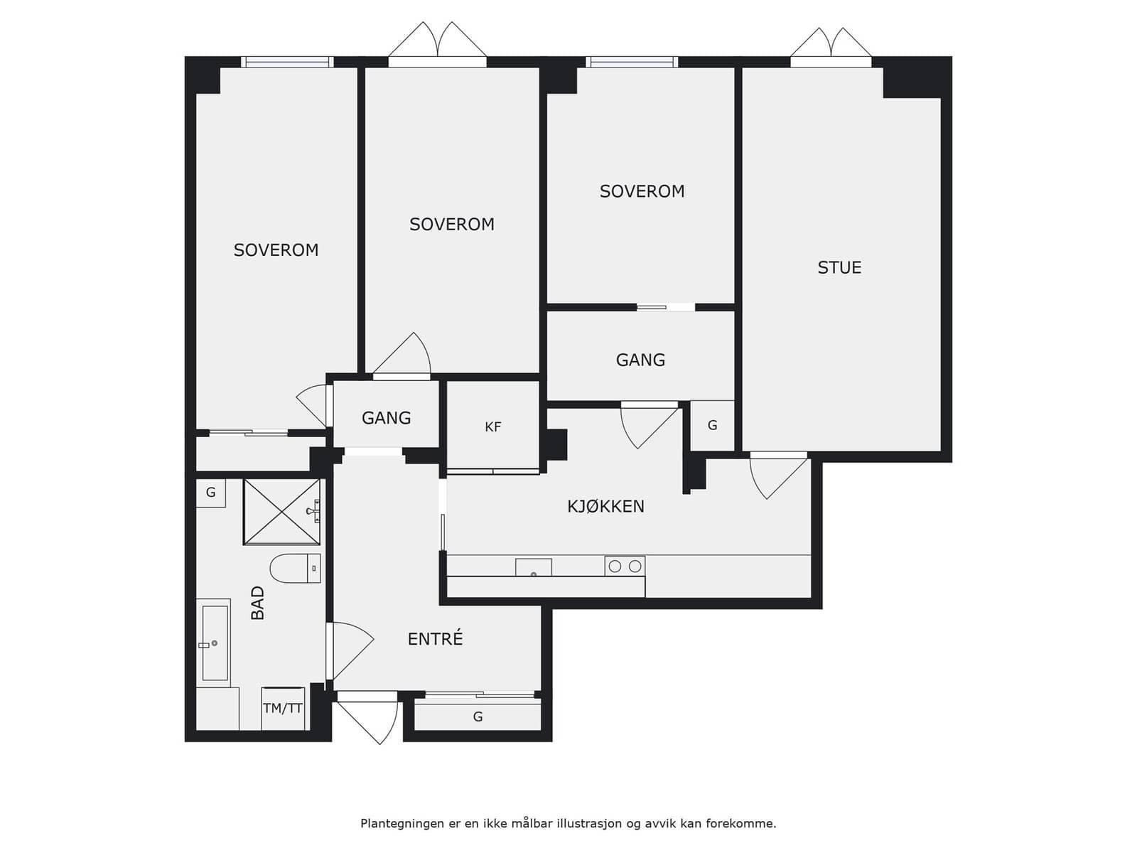 Plantegning Galleribilde