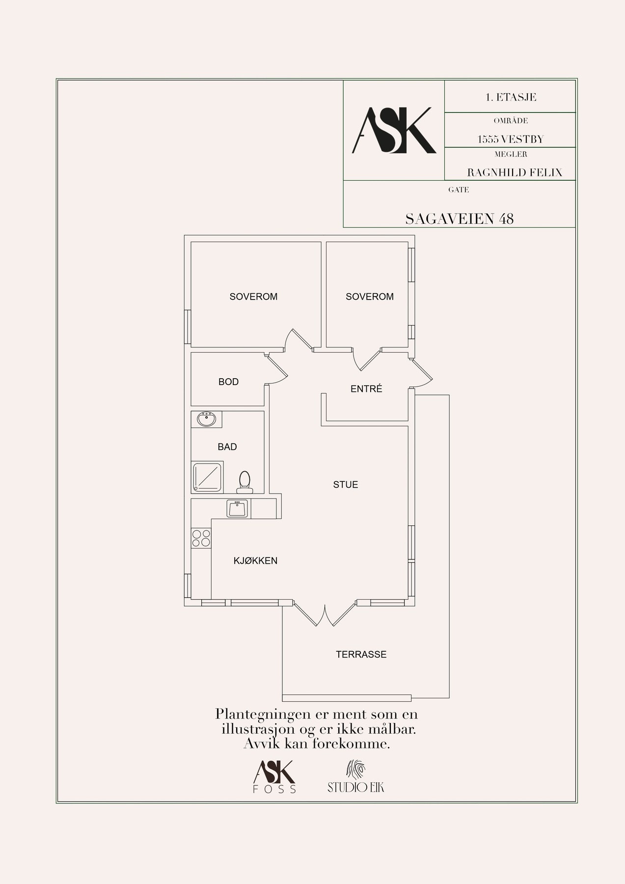 Plantegning. Galleribilde