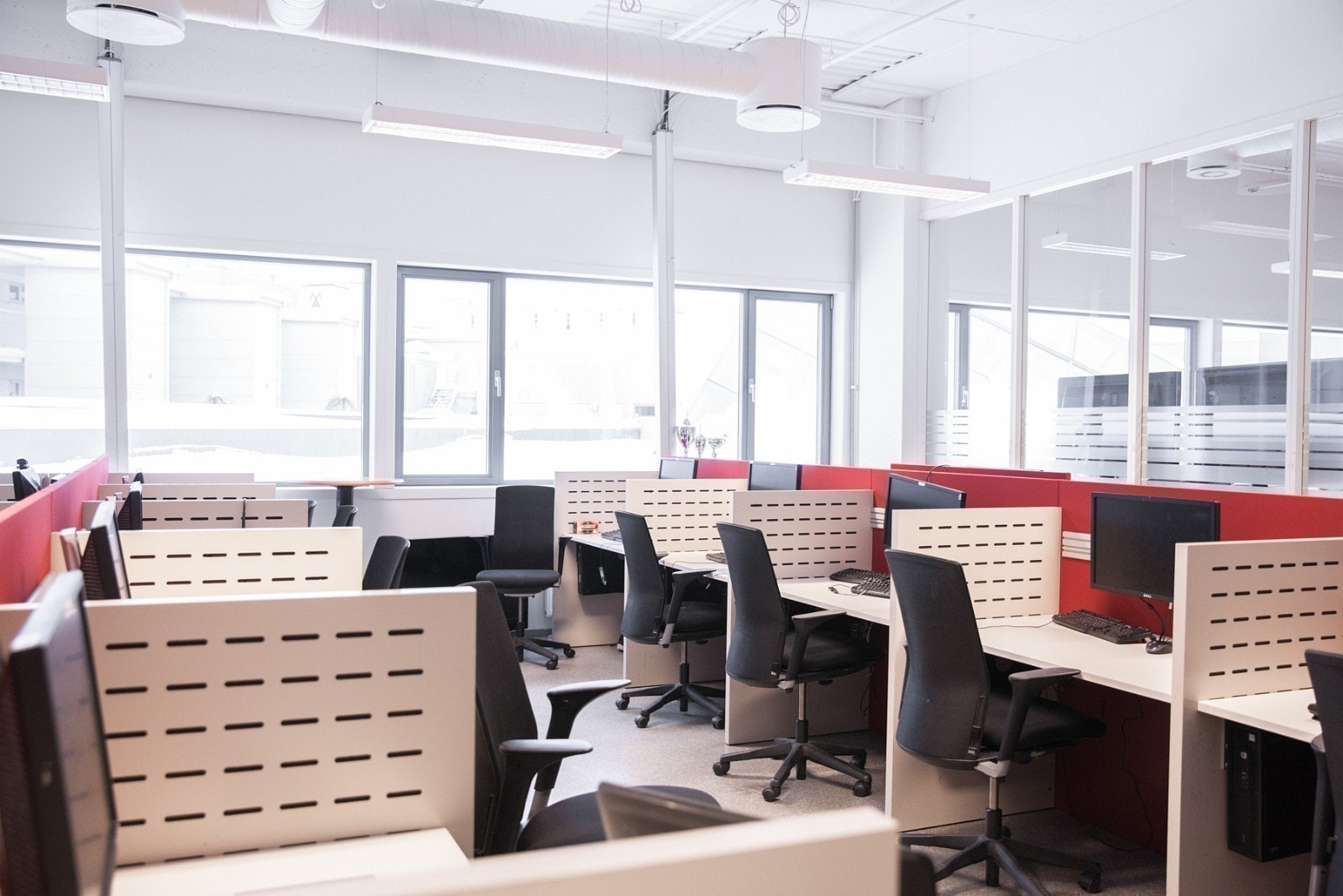 Landskap med kontorplasser Galleribilde