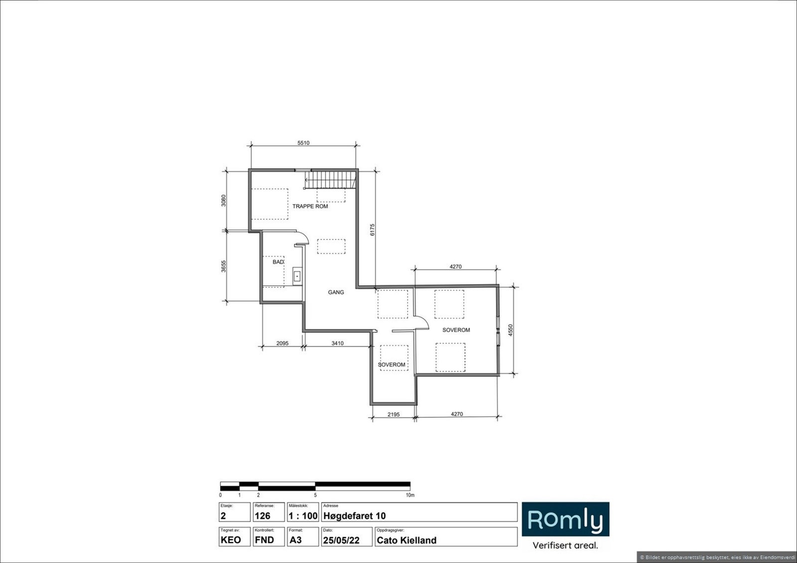 Plantegning - Loftetasje Galleribilde