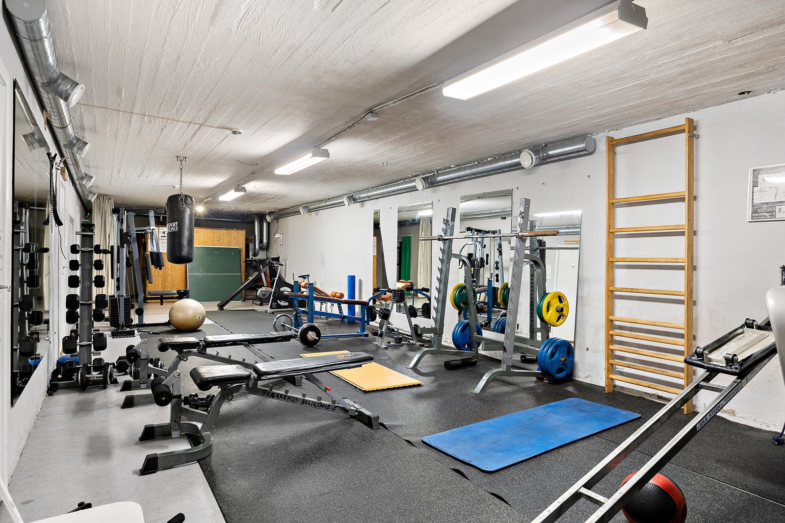 I sameiet er det felles treningsrom. Galleribilde