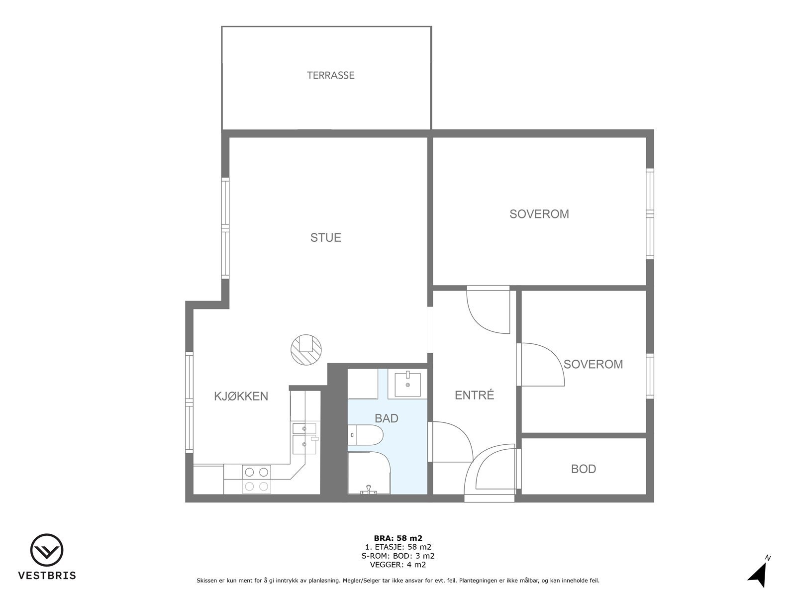 Plantegning - 1. etasje Galleribilde