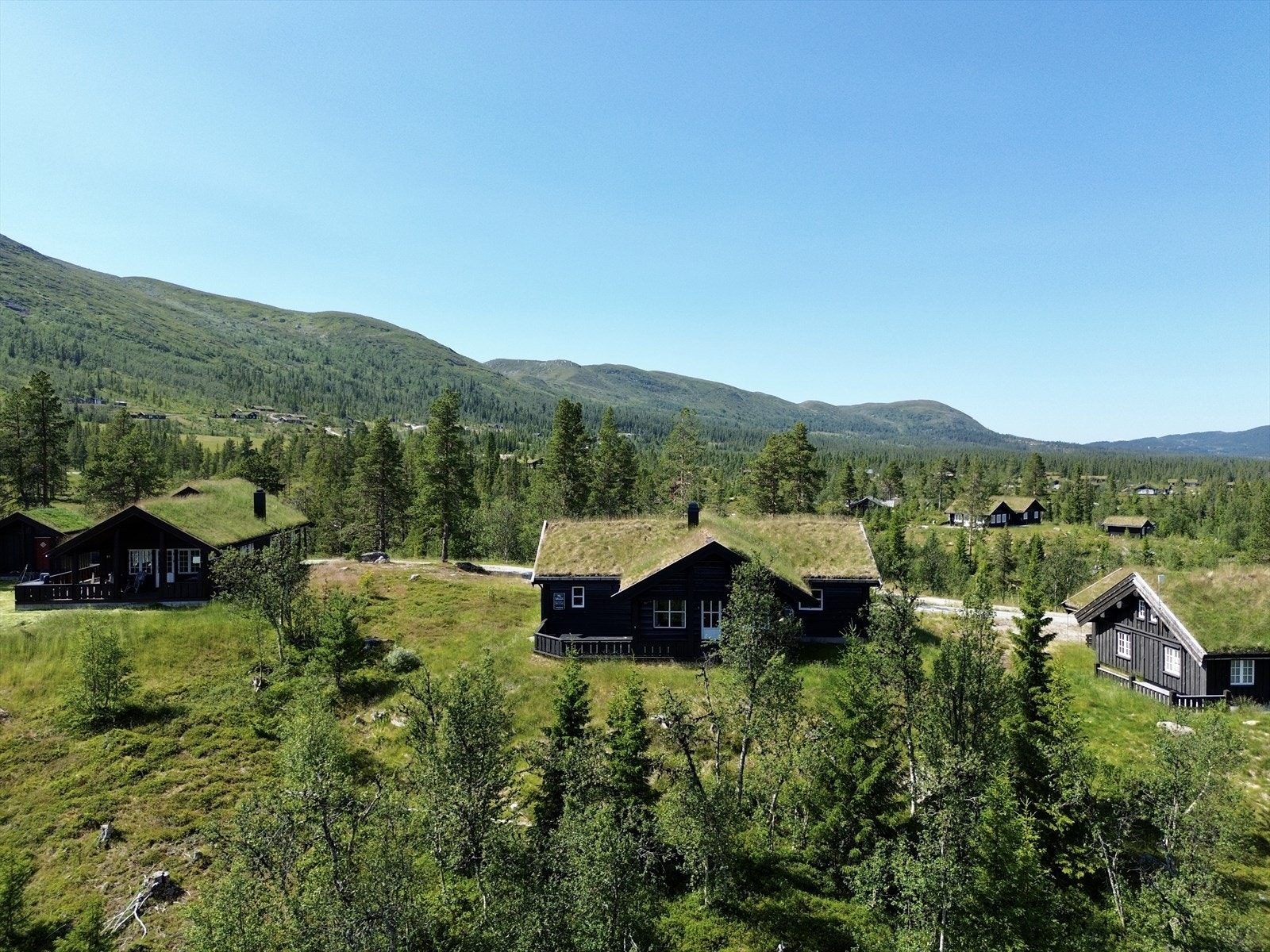 Hytta ligger på en høyde med gode solforhold solrikt og fantastisk utsikt. Galleribilde