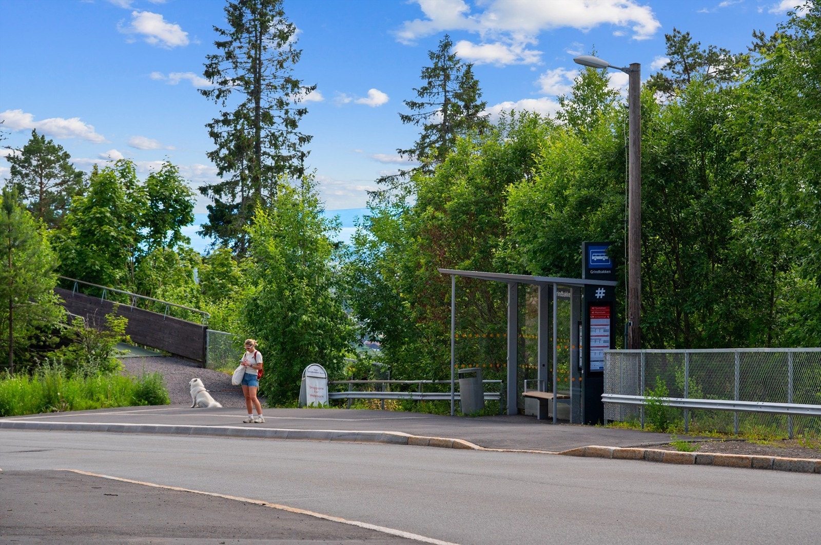 Kort vei til offentlig kommunikasjon med hyppige avganger. Galleribilde